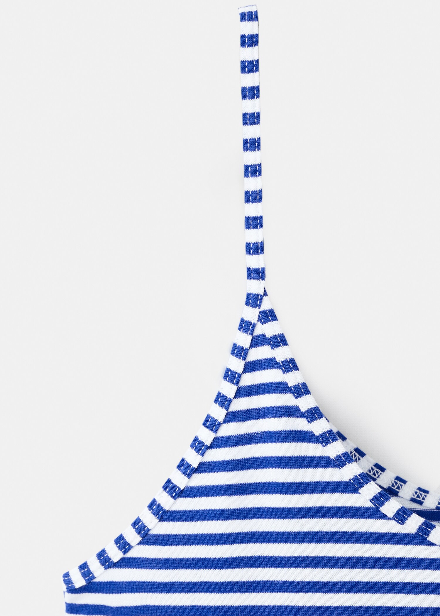 Woven stripe cotton top - Details of the article 0