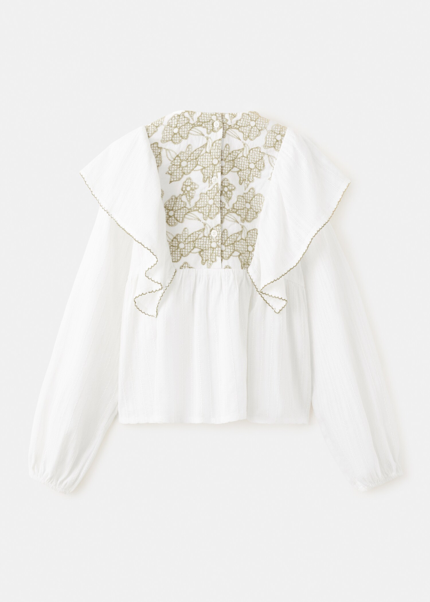 Blusa clarissa - Reverso del artículo