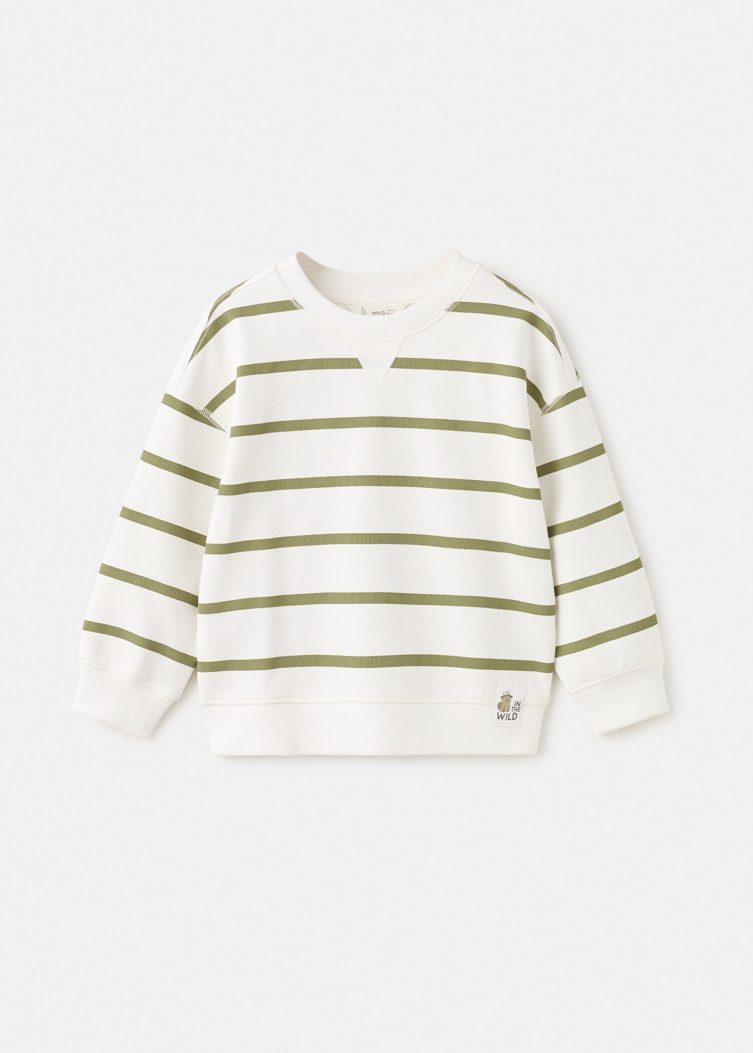 Gestreiftes Baumwoll-Sweatshirt - Artikel ohne Model