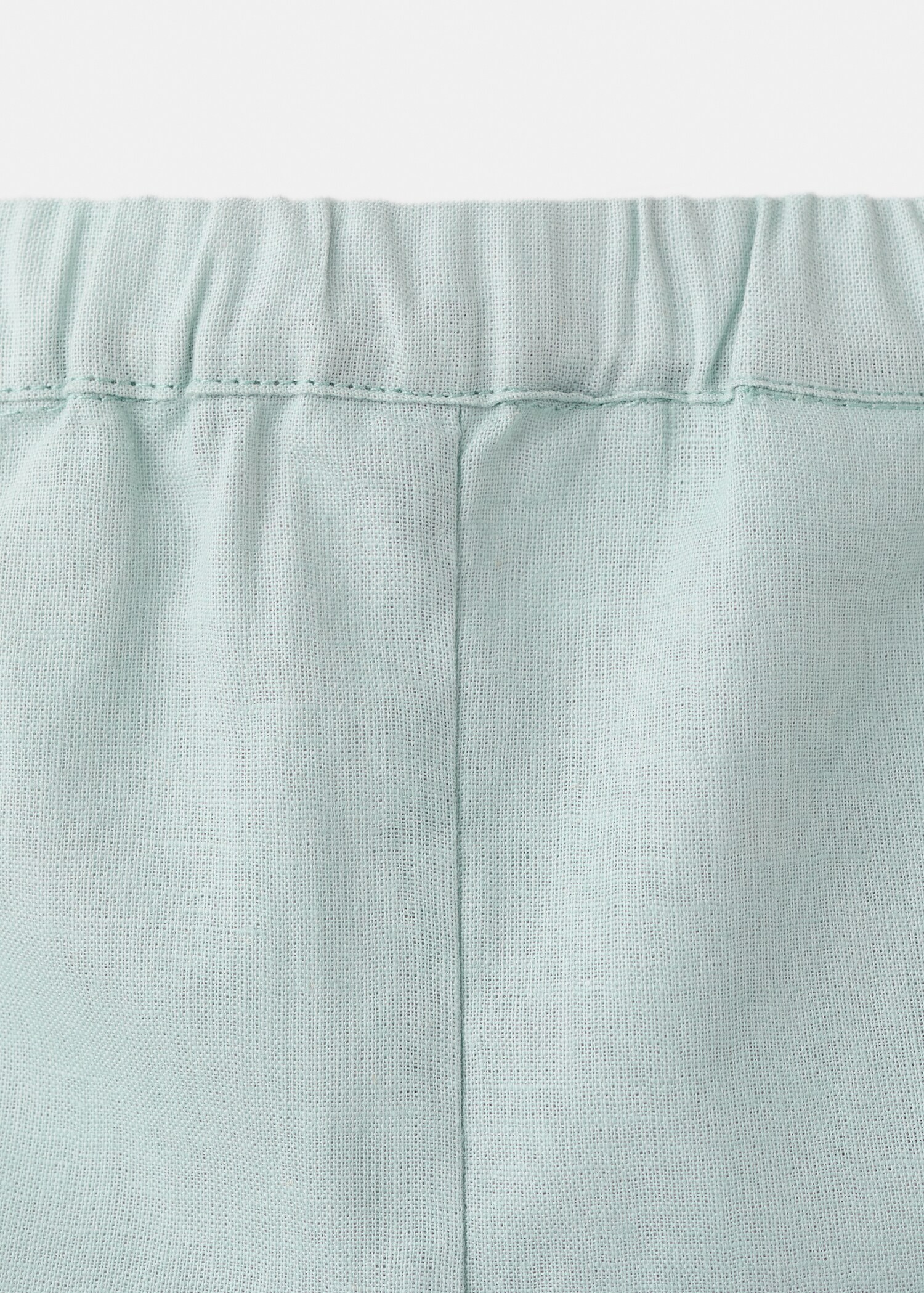 Linen-blend Bermuda shorts - Details of the article 0