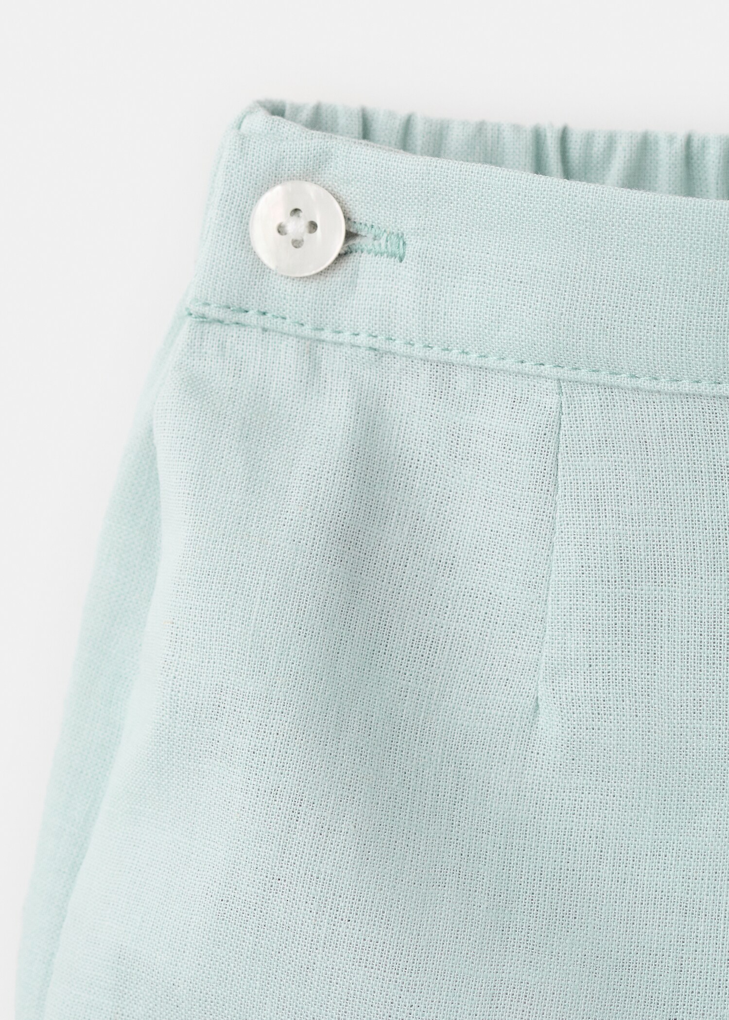 Linen-blend Bermuda shorts - Details of the article 8