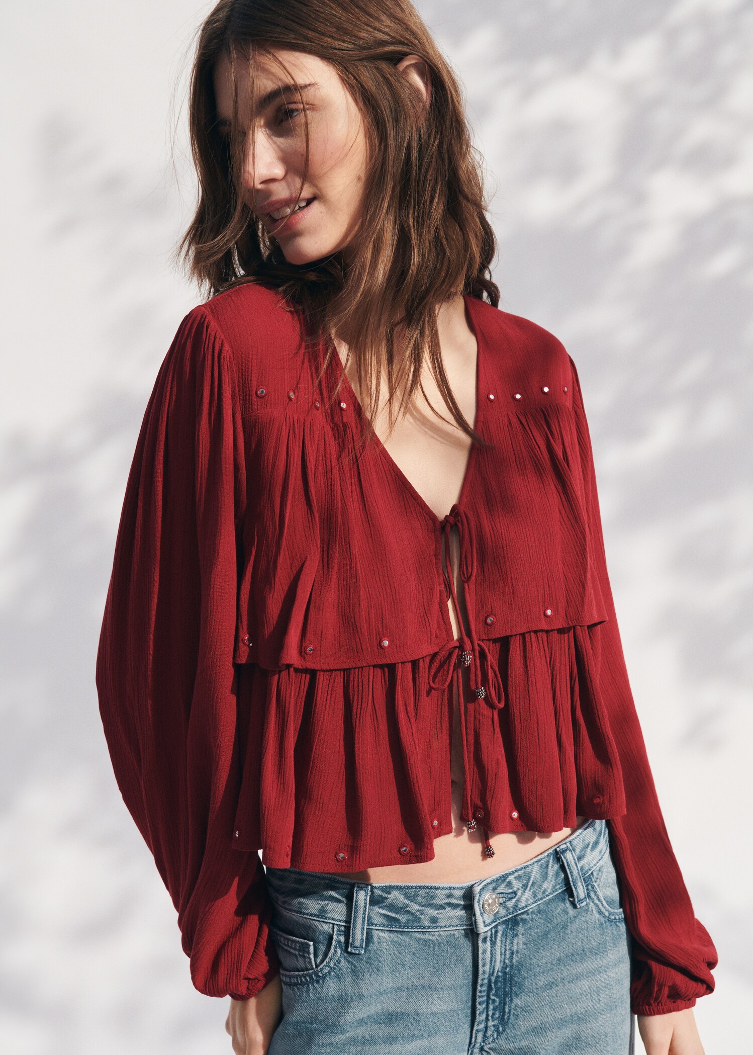 Блуза з рюшами - Детальніше про товар 5