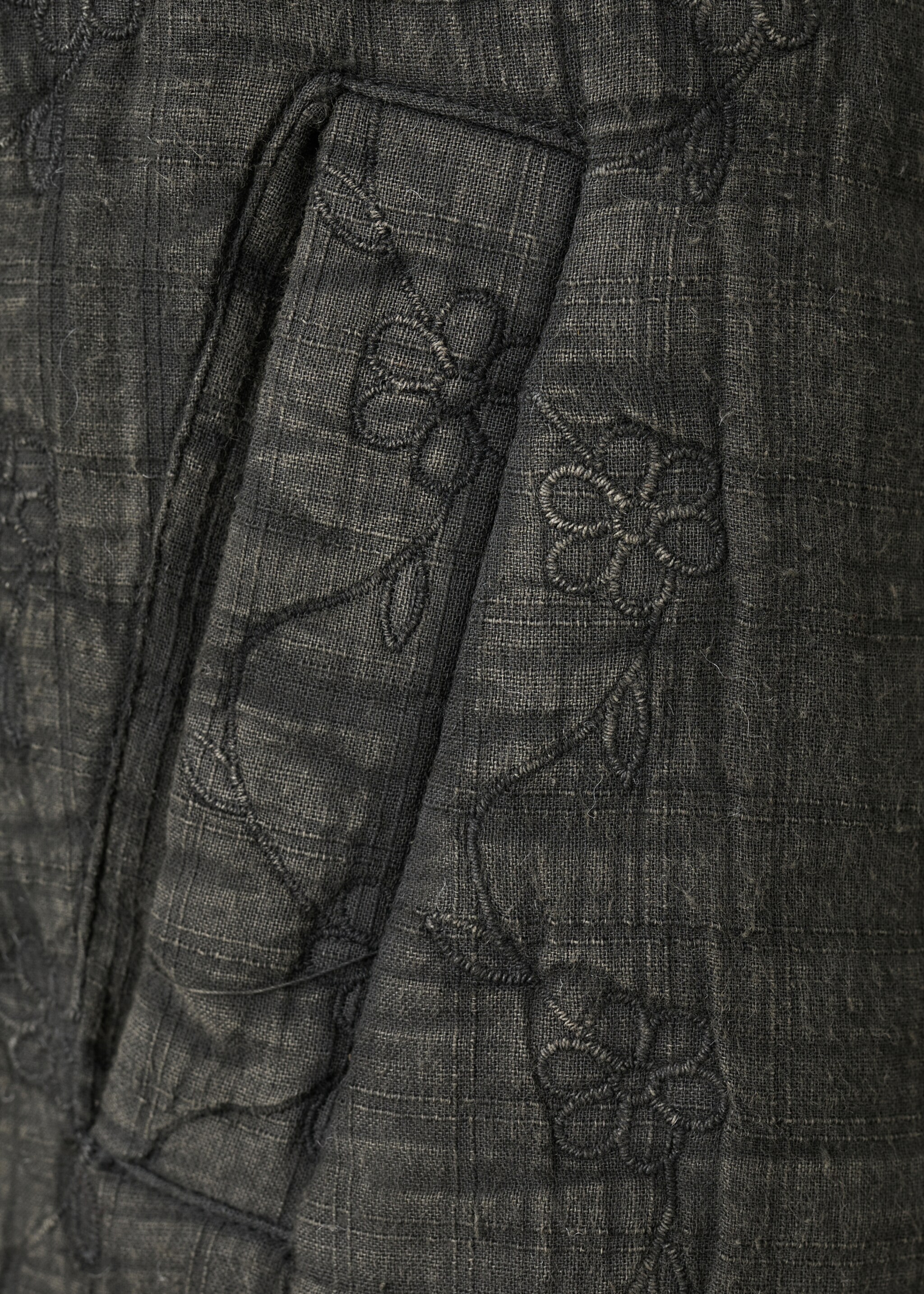 Beaded cotton jacket - Details of the article 0, Charcoal. Ref: 27044055-00.