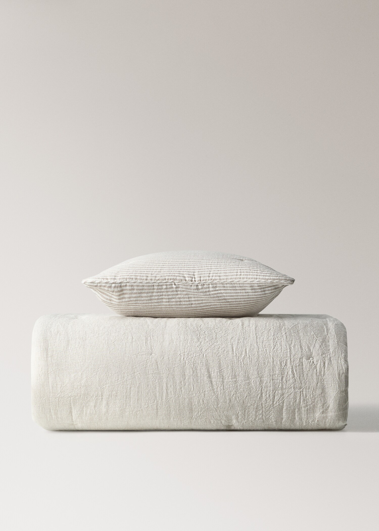 Randigt täcke för barn i bomull och linne för 90 cm säng - Detaljer om artikeln 5