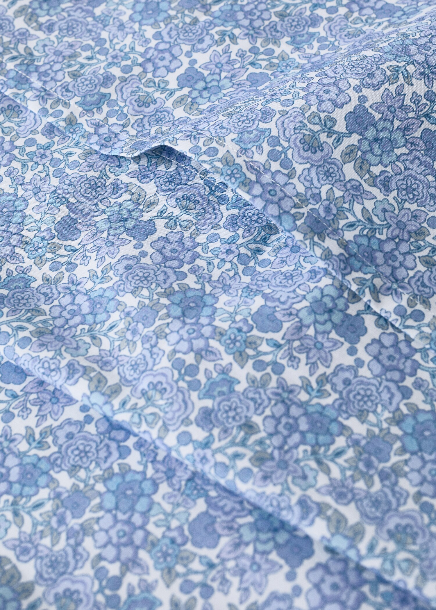 Μίνι πάπλωμα κούνιας από βαμβακερό περκάλι με σχέδιο λουλουδιών - Λεπτομέρεια του προϊόντος 2