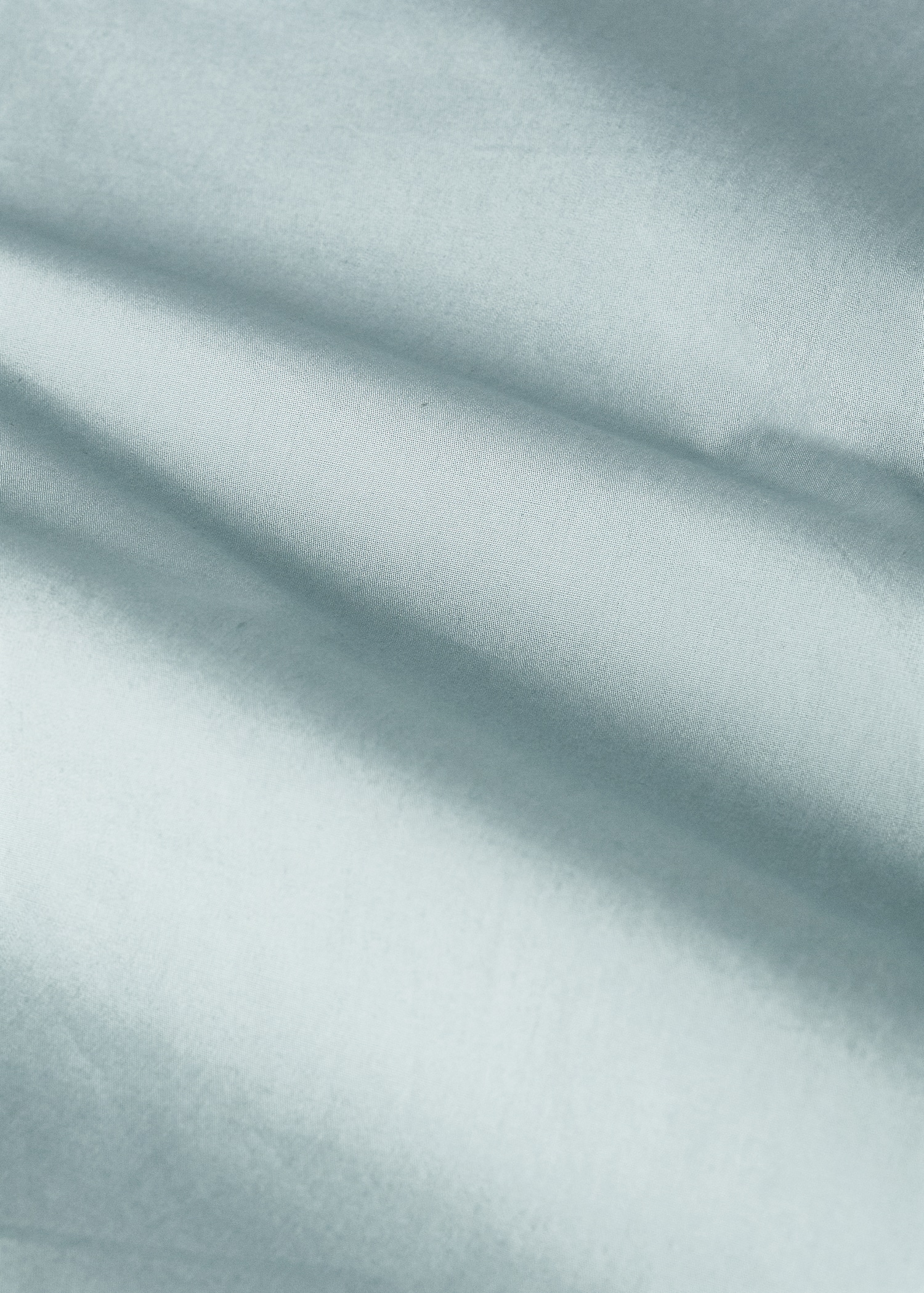 Reversible percale cotton duvet cover with contrasting piping for cot - Details of the article 1