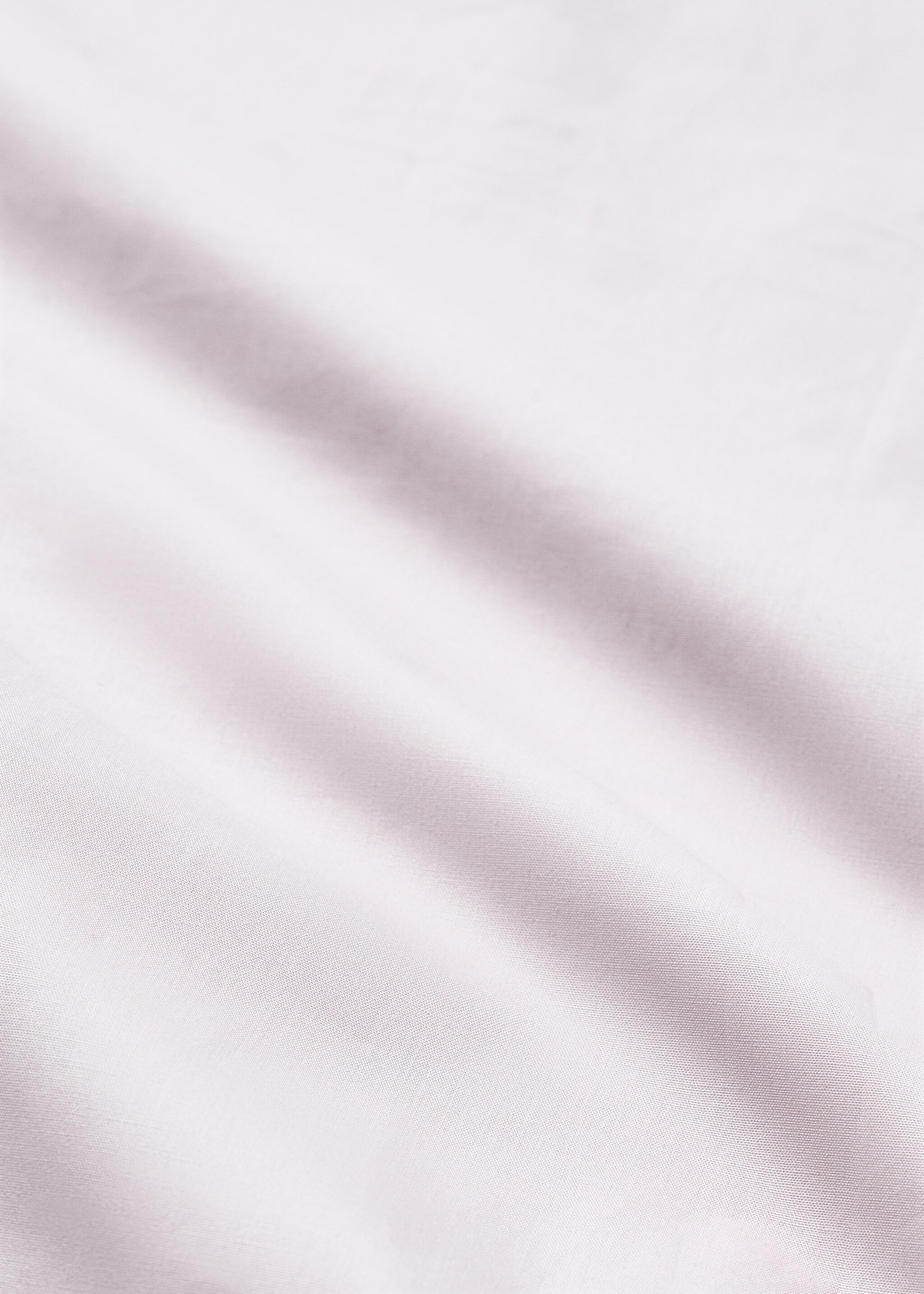 Reversible percale cotton duvet cover with contrasting piping for cot - Details of the article 2, Light/Pastel Purple. Ref: 27044067-00.