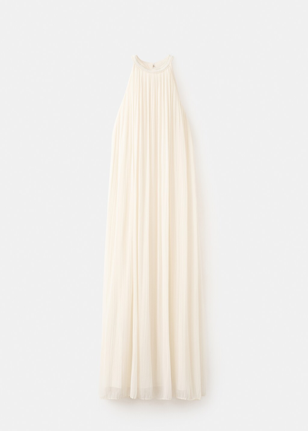 A-line halter-neck dress