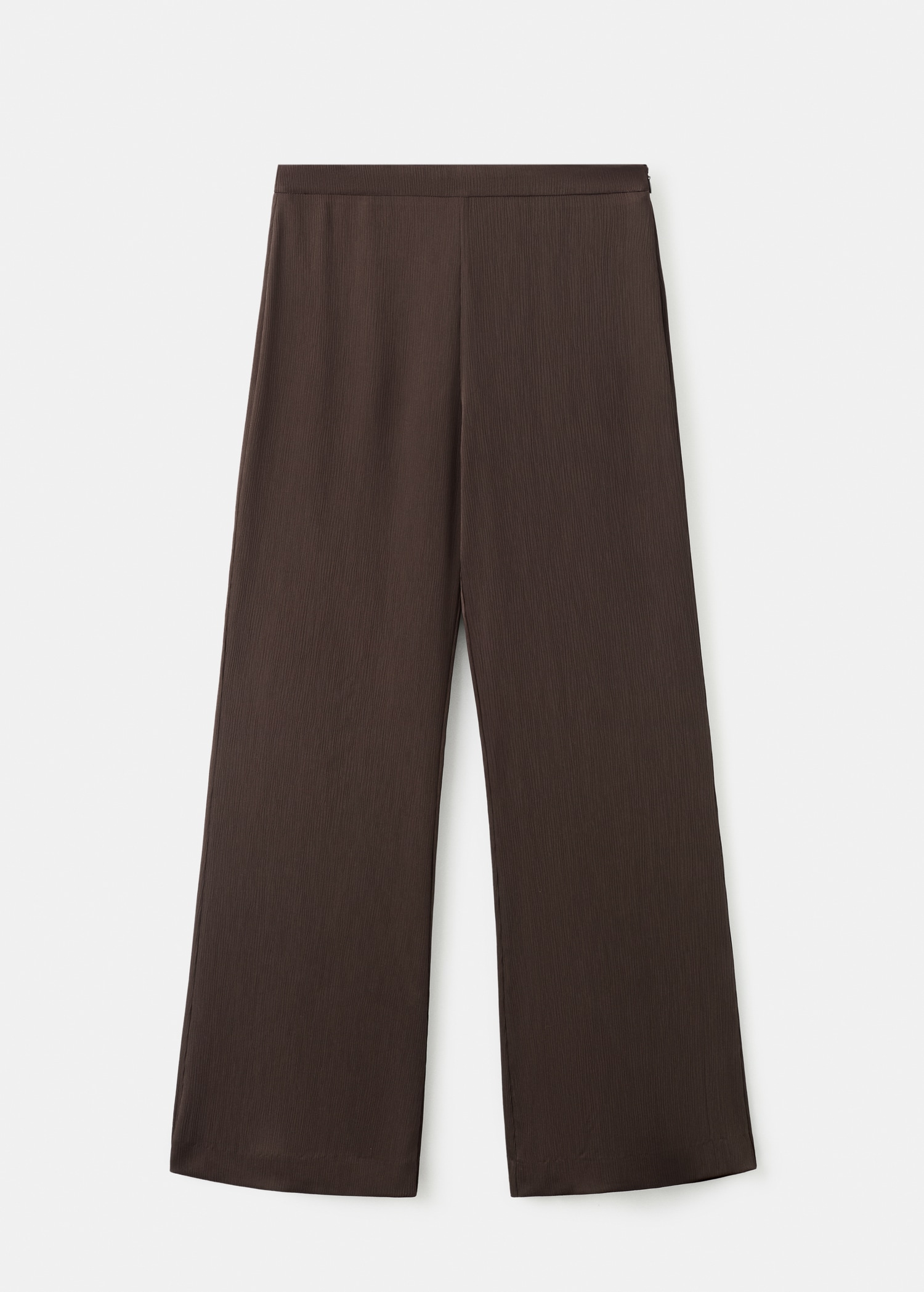 Satin straight-fit trousers - Article without model