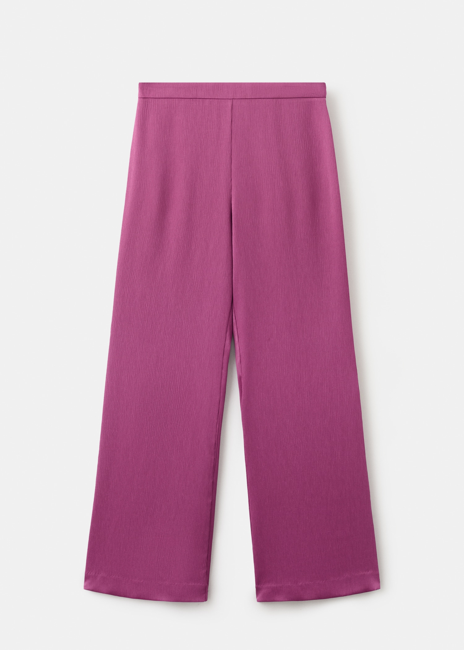 Satin straight-fit trousers - Article without model