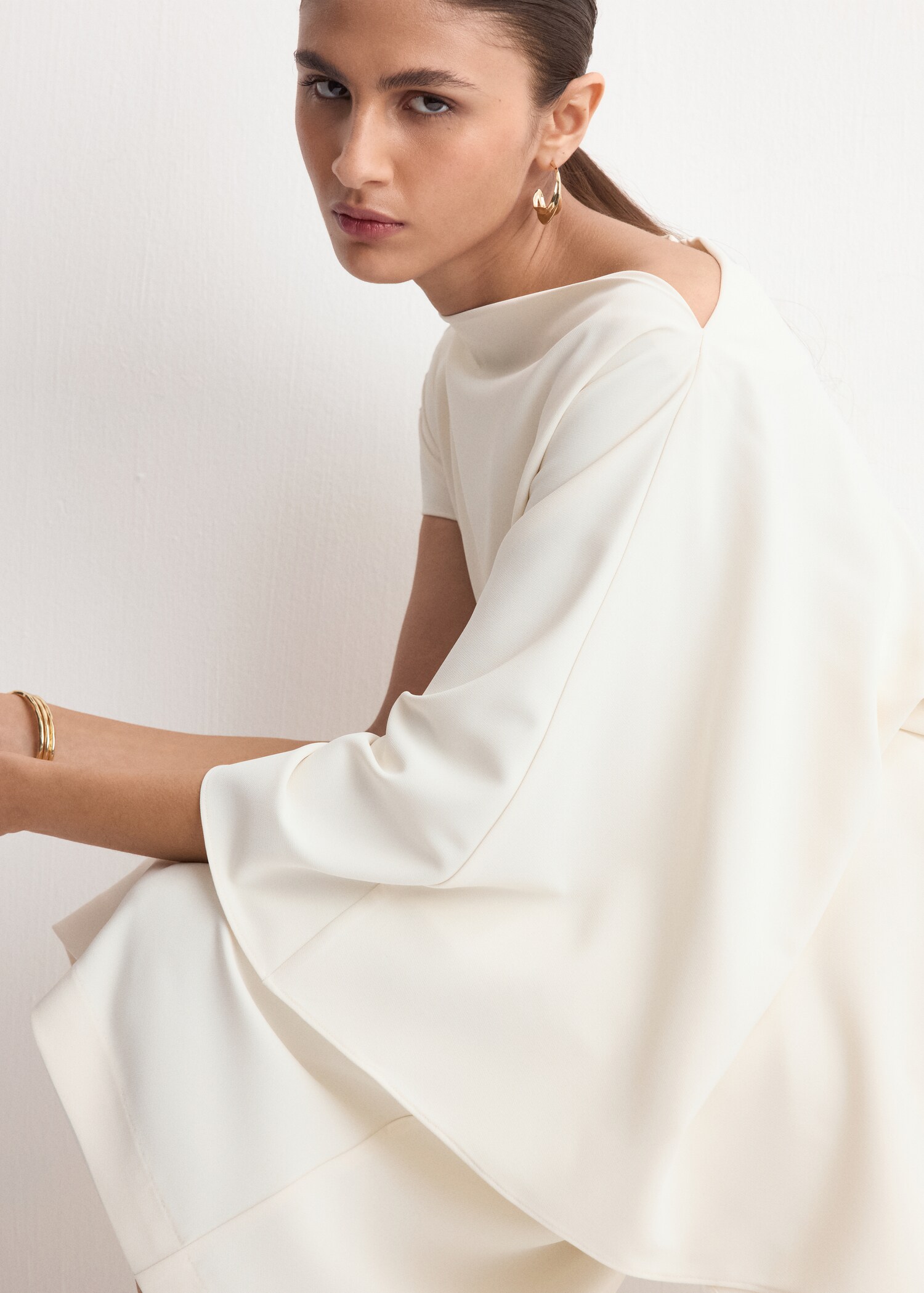 Robe satinée froncée - Détail de l'article 2