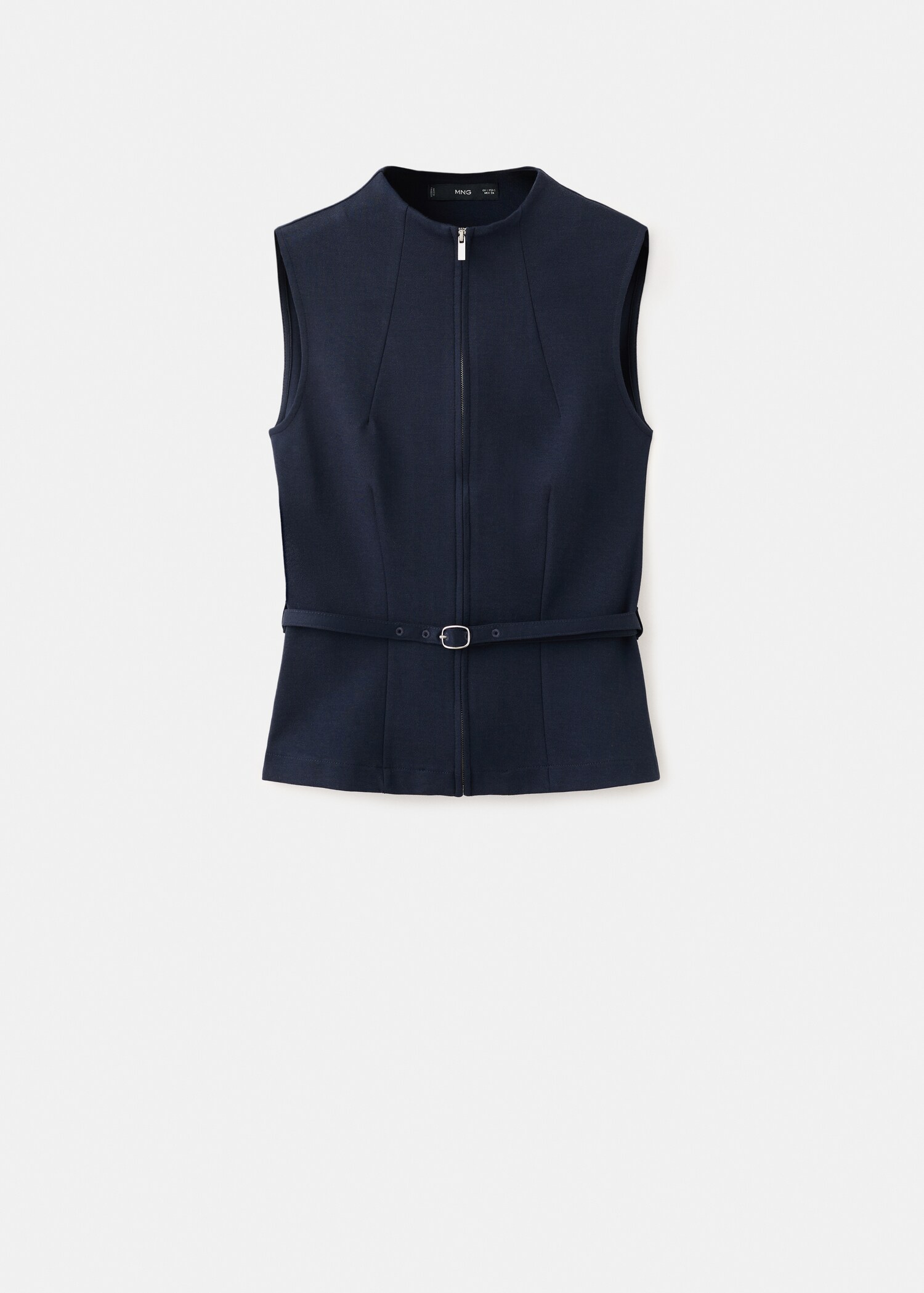Zipper fitted waistcoat - Article without model