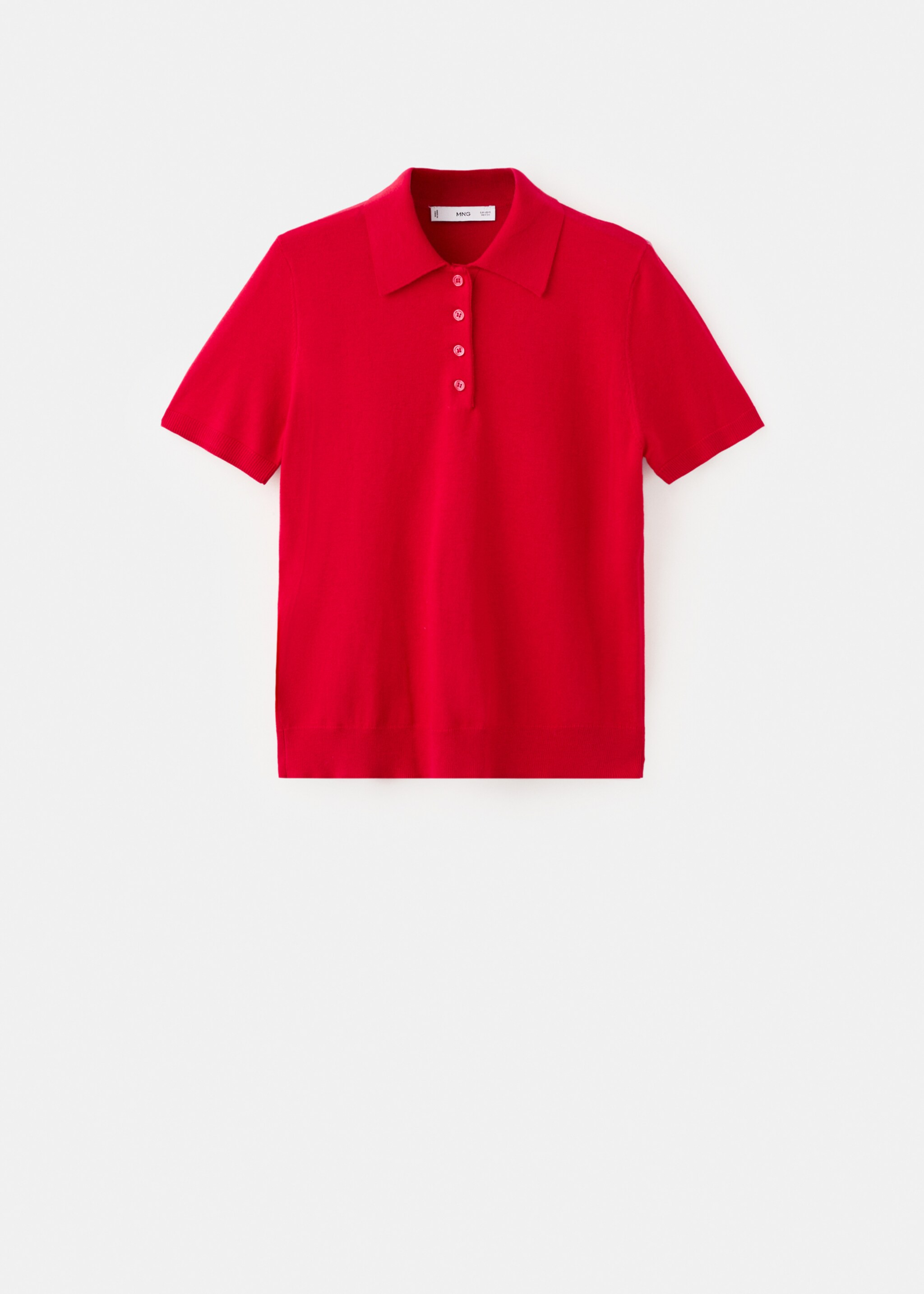 Polo neck sweater - Article without model, Red. Ref: 27044087-00.