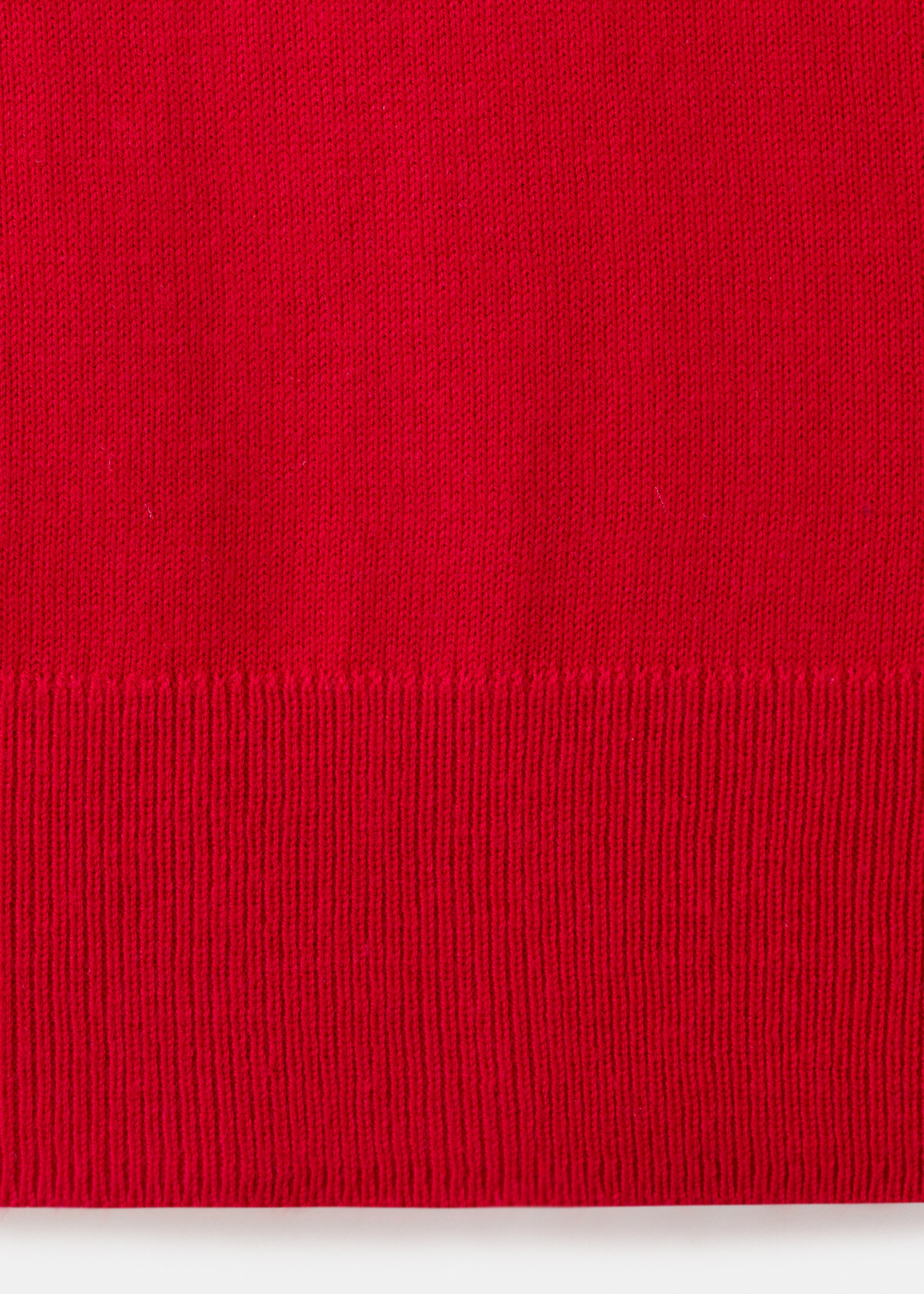 Polo neck sweater - Details of the article 0, Red. Ref: 27044087-00.