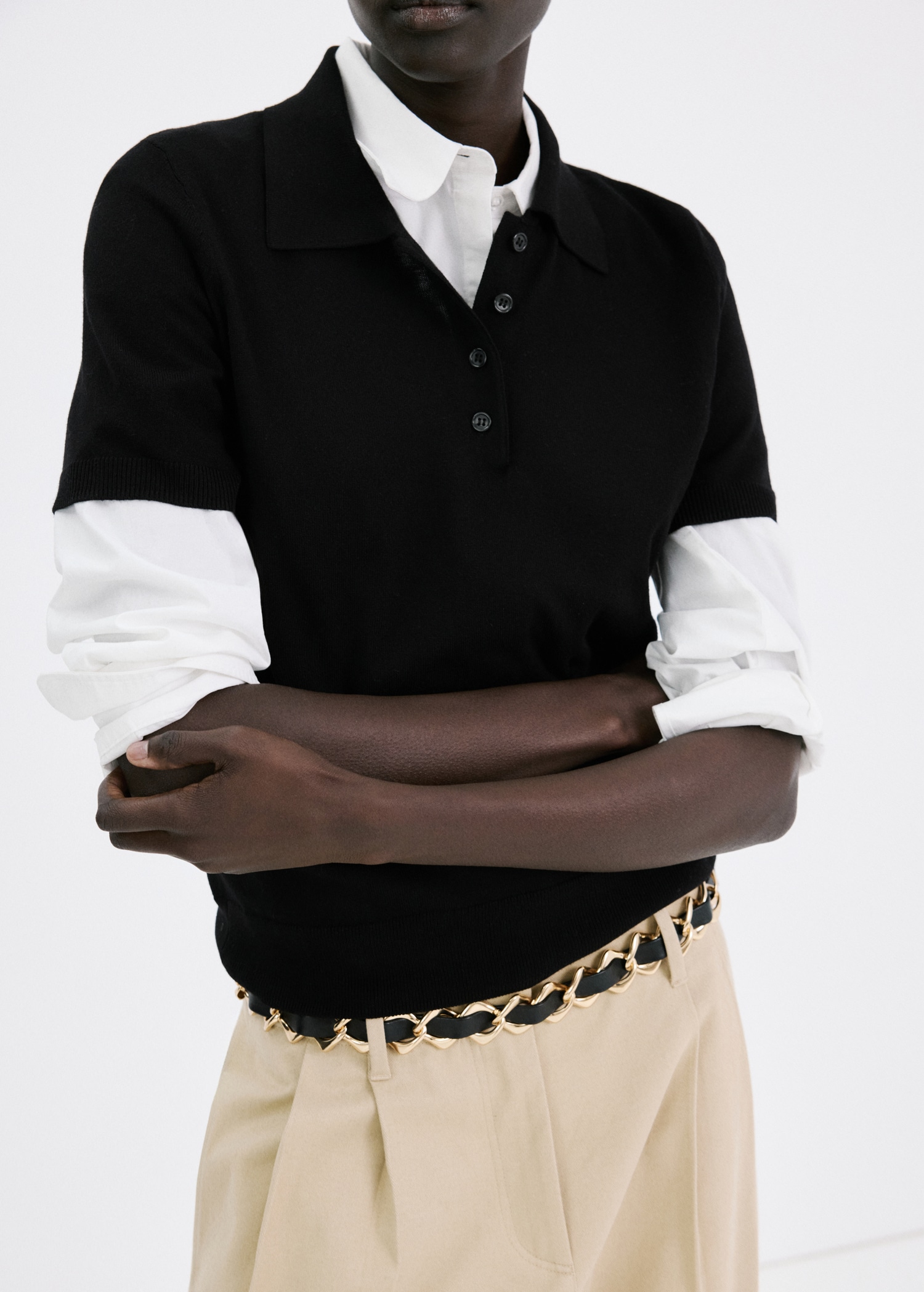 Polo neck sweater - Medium plane