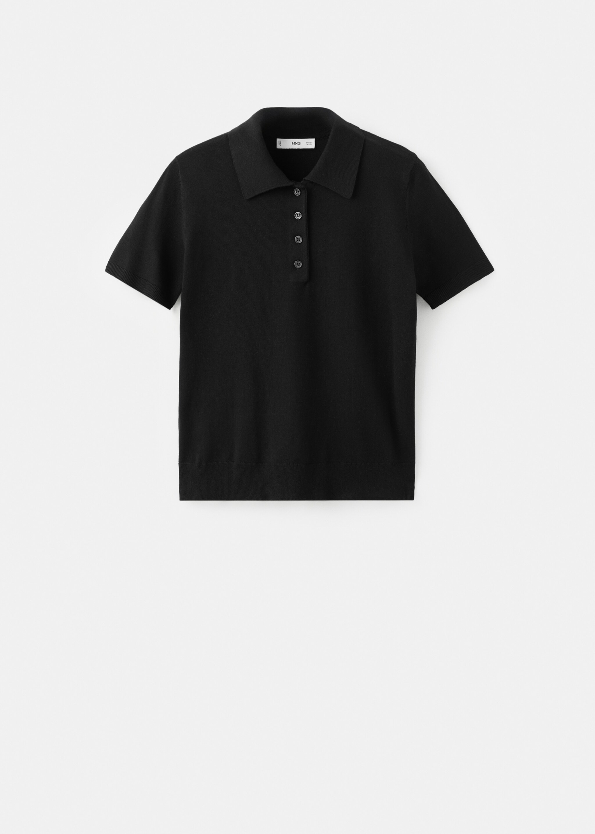 Polo neck sweater - Article without model, Black. Ref: 27044087-00.