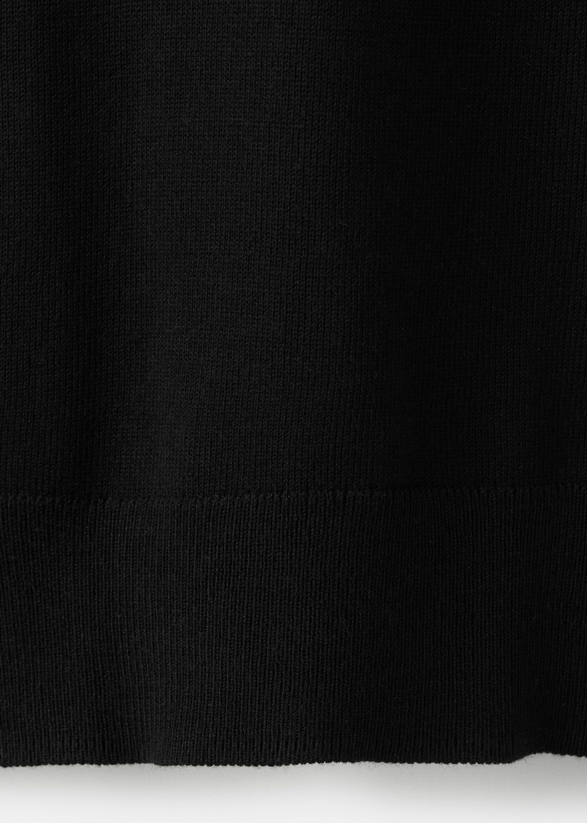 Polo neck sweater - Details of the article 0, Black. Ref: 27044087-00.