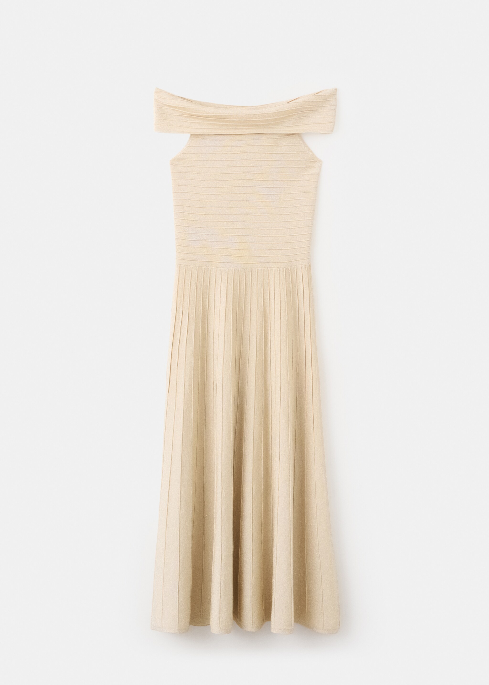 Strapless flared dress - Article without model, Gold. Ref: 27044092-00.