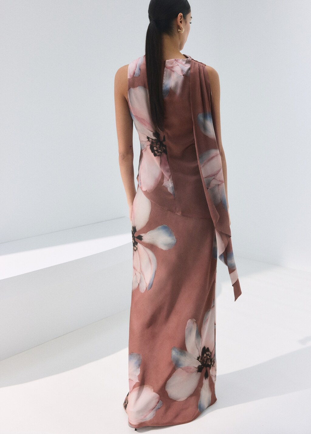 Floral-print long skirt - image 2