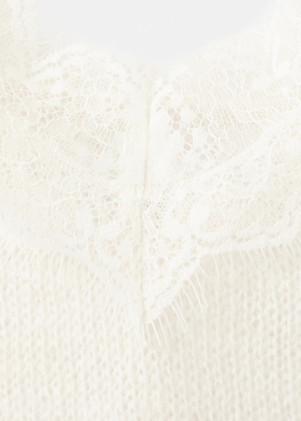Top with lace neck - image 5