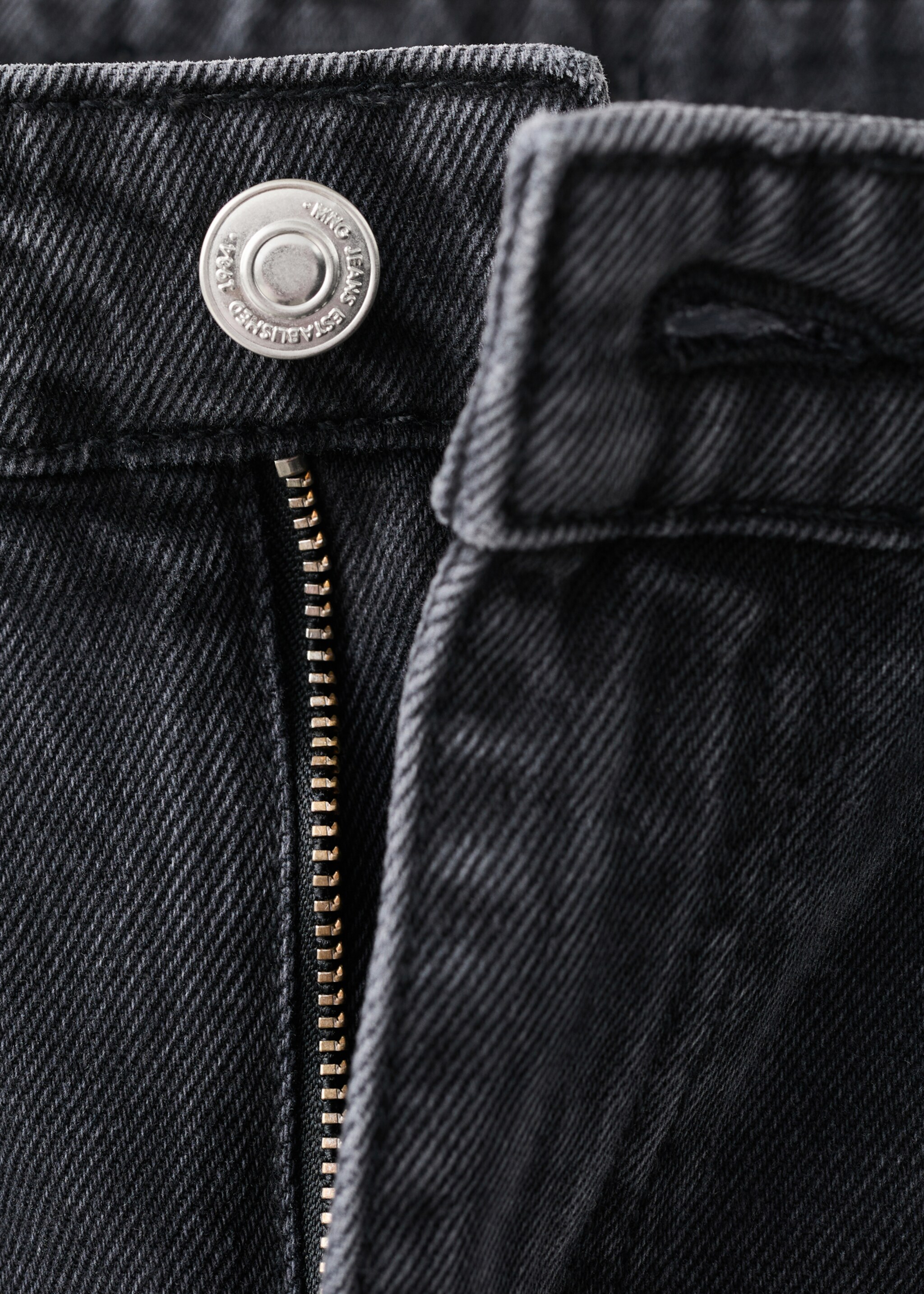Jean large taille normale - Détail de l'article 8, Black denim. Ref: 27044099-00.