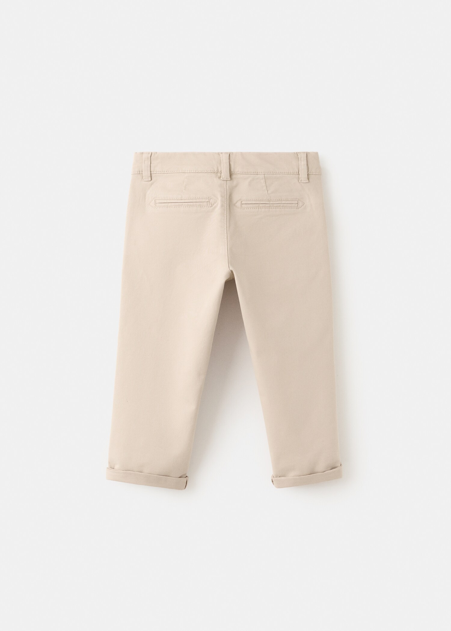 Katoenen chino - Achterkant van het artikel