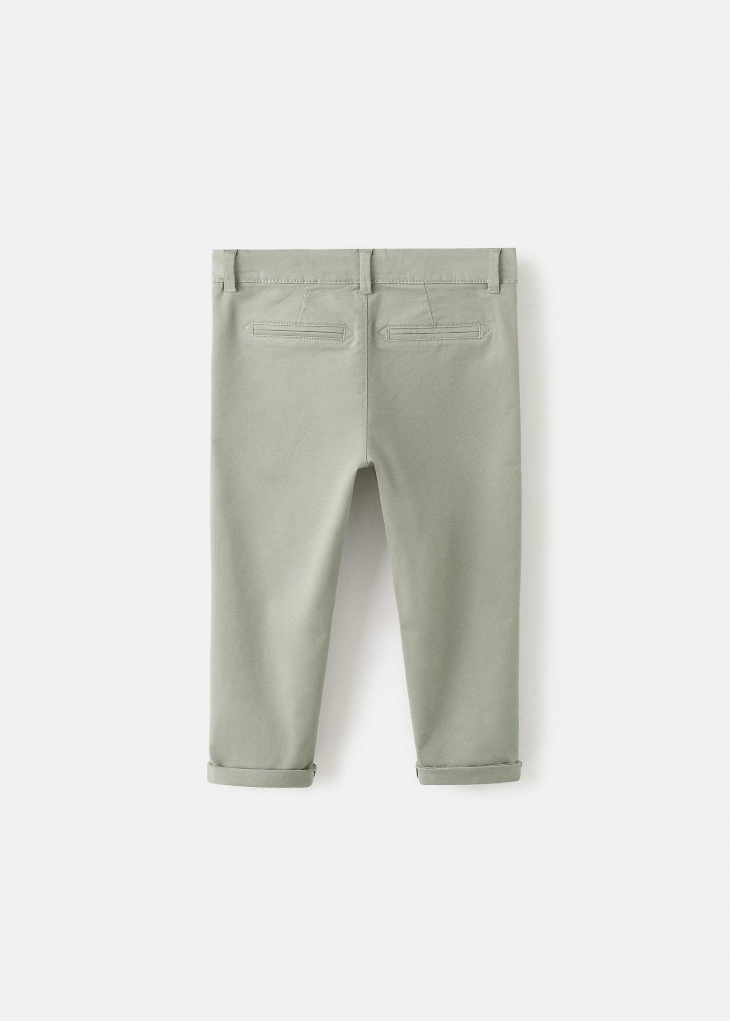 Katoenen chino - Achterkant van het artikel