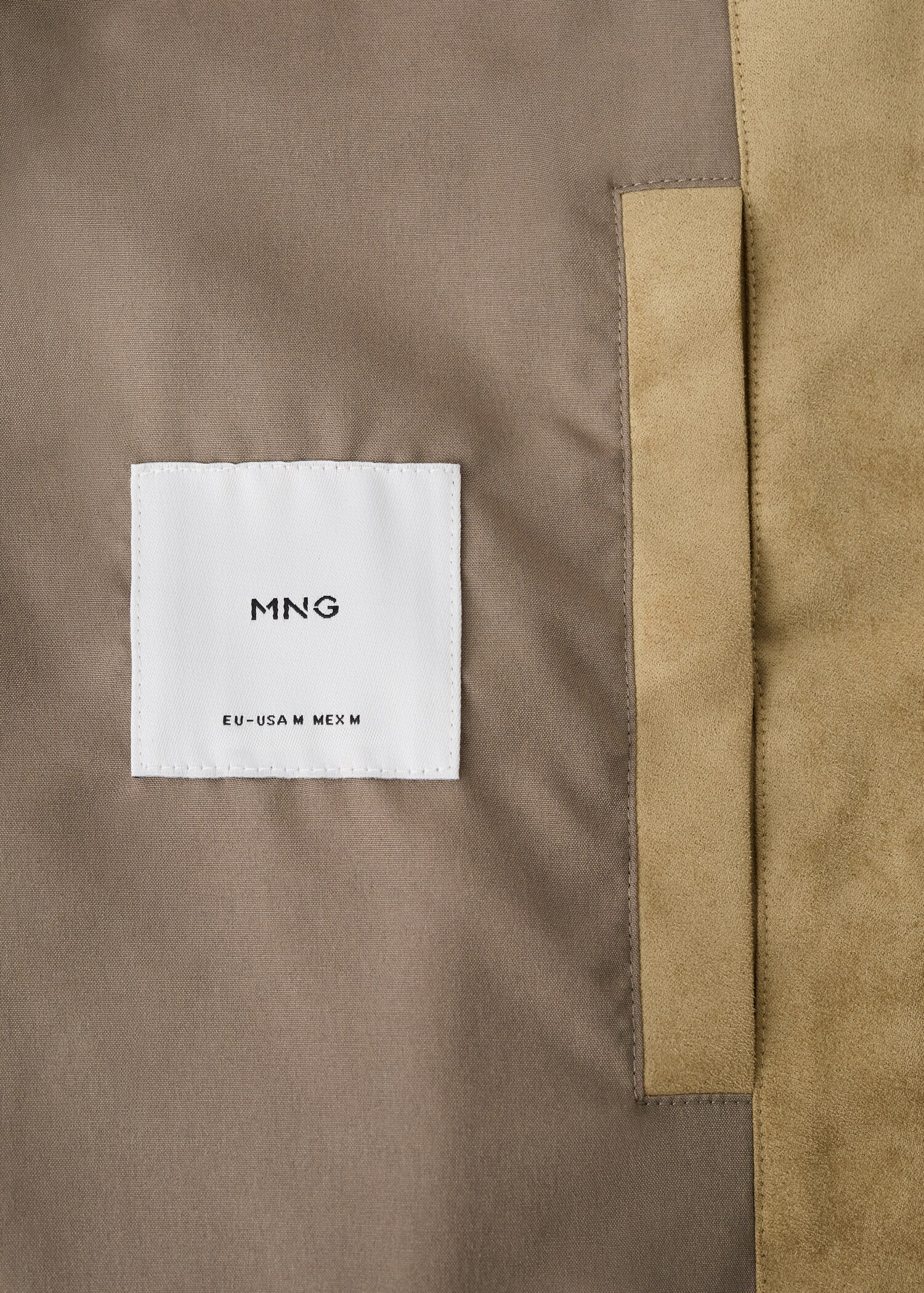 Suede-effect biker jacket - Details of the article 0