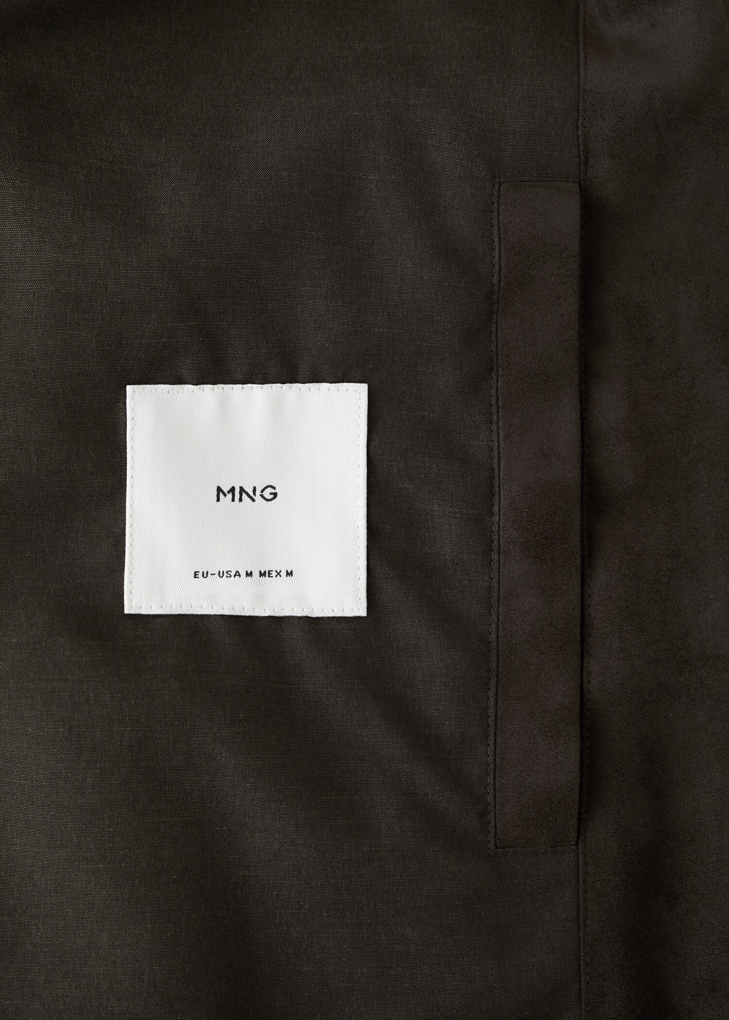 Suede-effect biker jacket - Details of the article 0