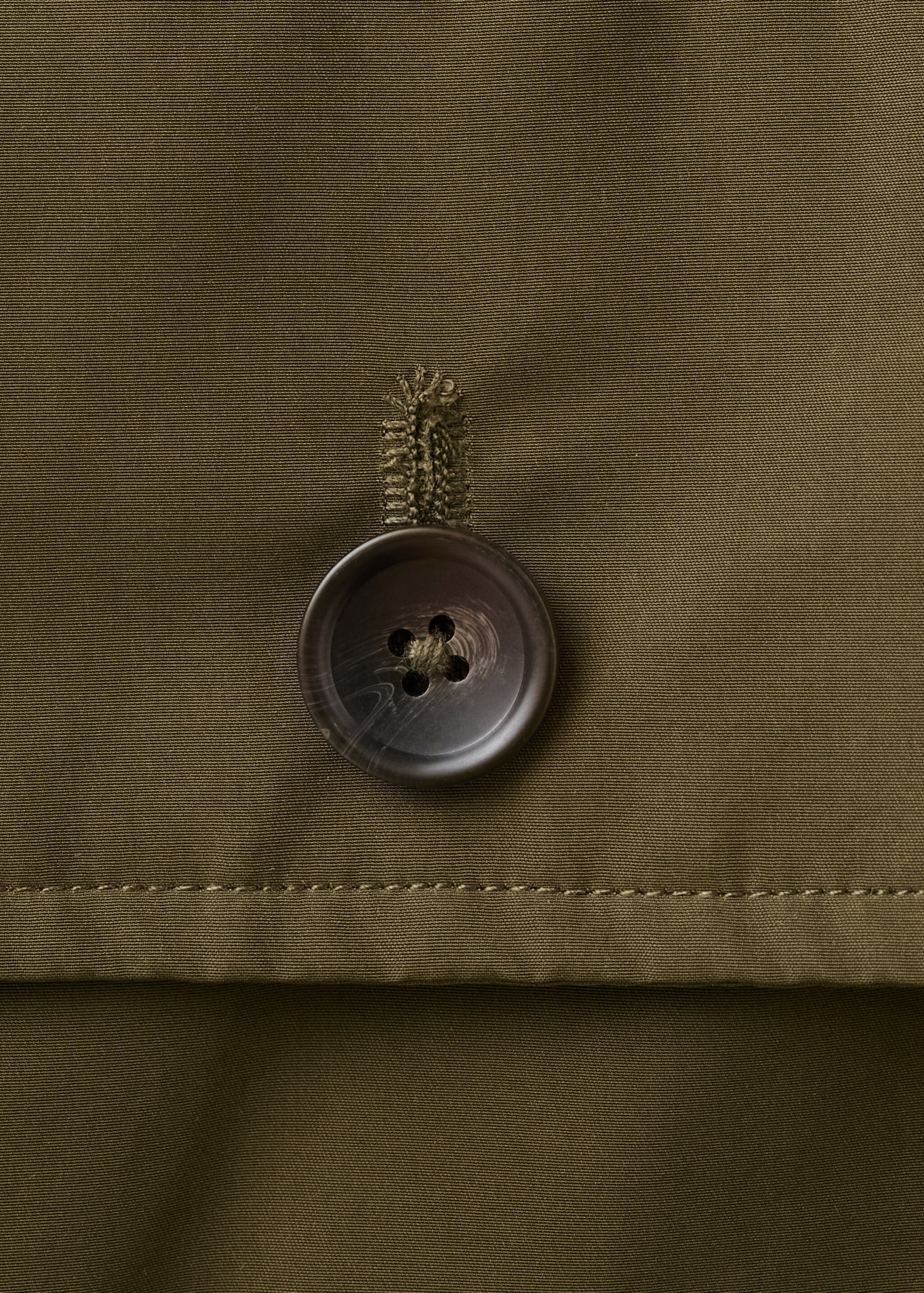 Water-repellent parka with inner vest - Details of the article 0, Olive Green. Ref: 27044406-00.