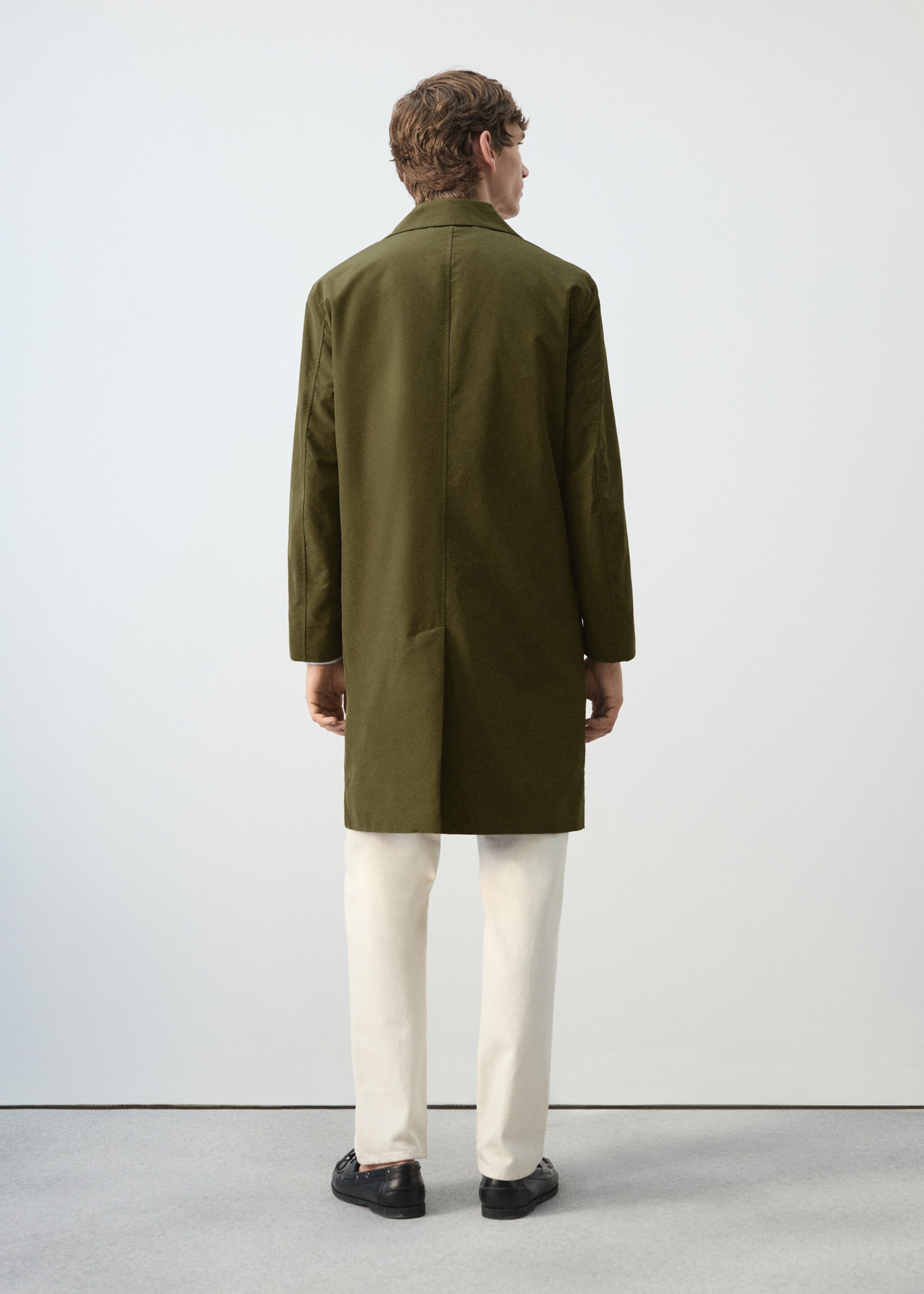 Water-repellent parka with inner vest - Reverse of the article, Olive Green. Ref: 27044406-00.