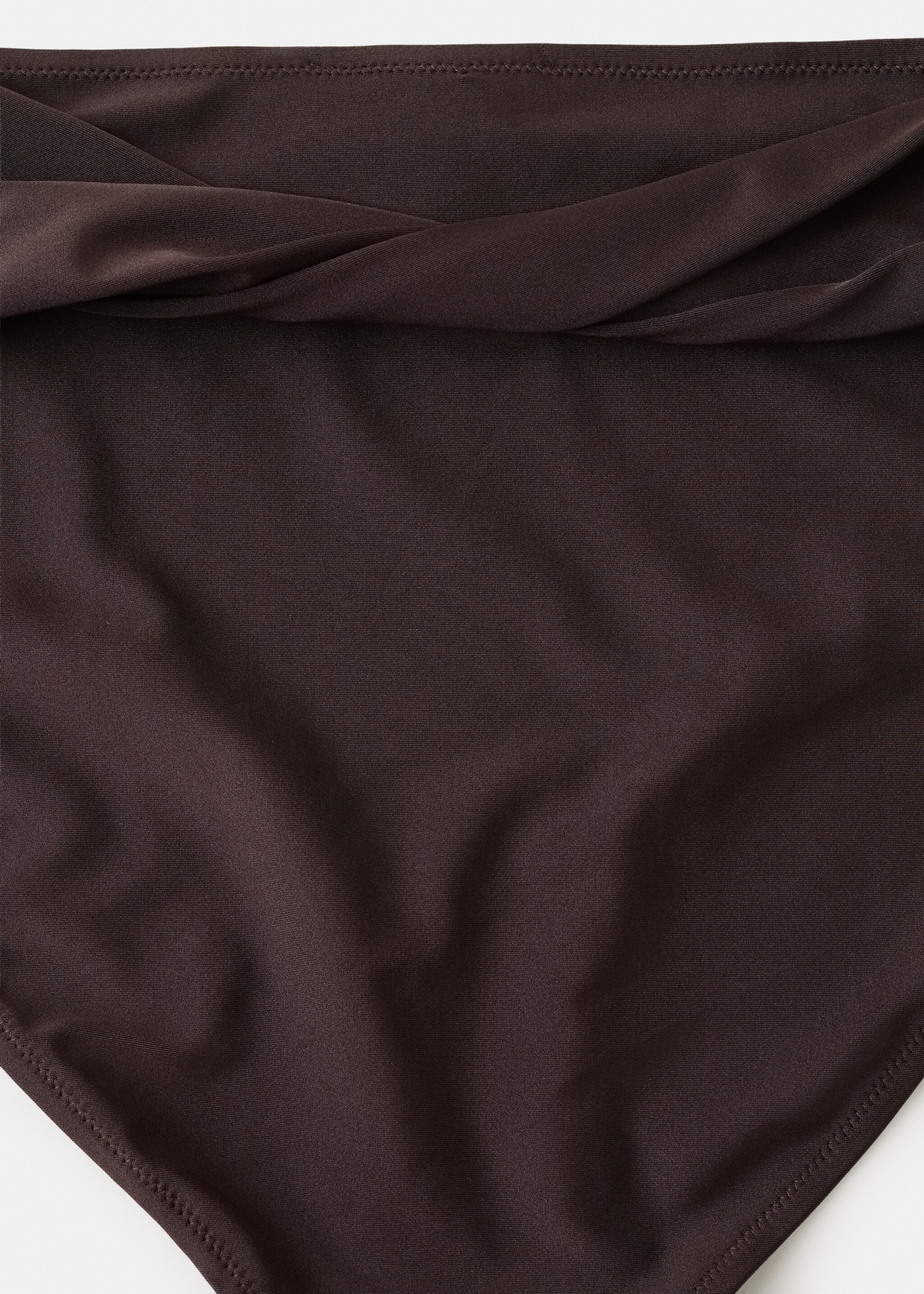 High-waist bikini bottoms - Details of the article 0, Brown. Ref: 27044413-00.