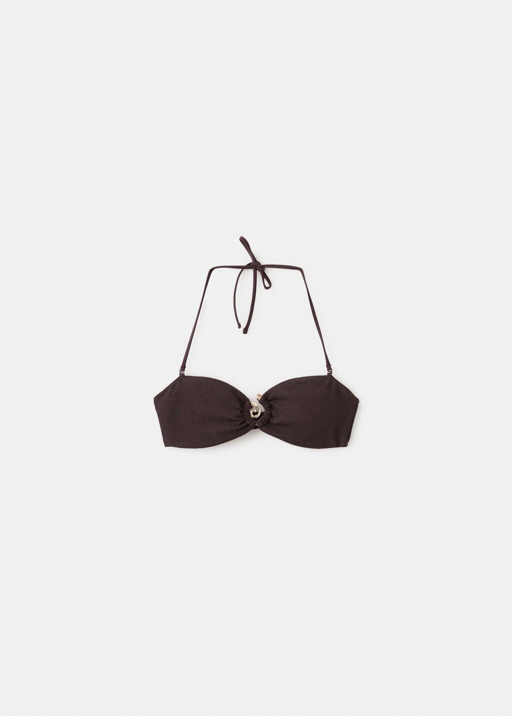 Bikini top with decorative ring - image 5