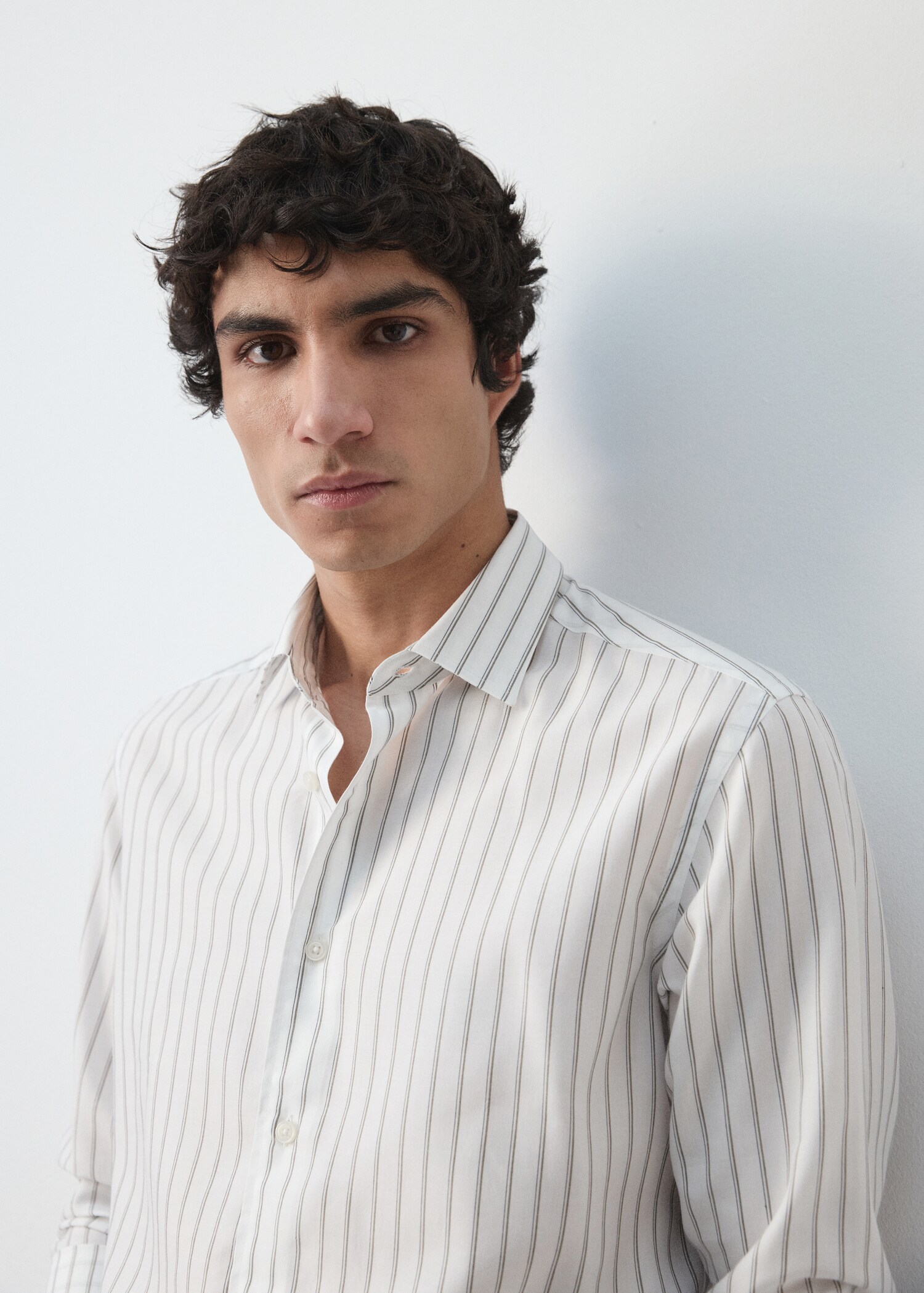 Chemise regular fit Lyocell rayures - Détail de l'article 1