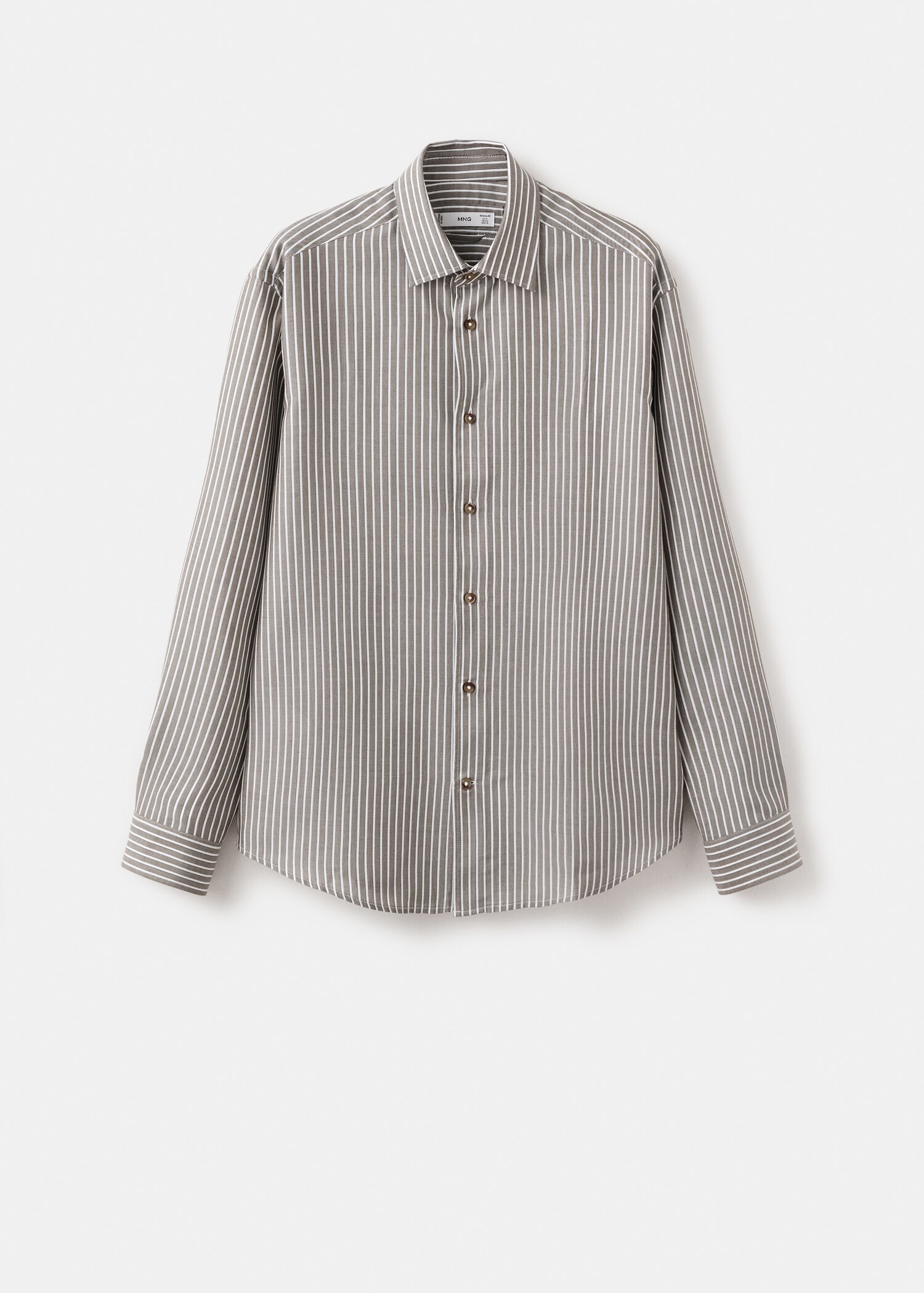 Chemise regular fit Lyocell rayures - Article sans modèle