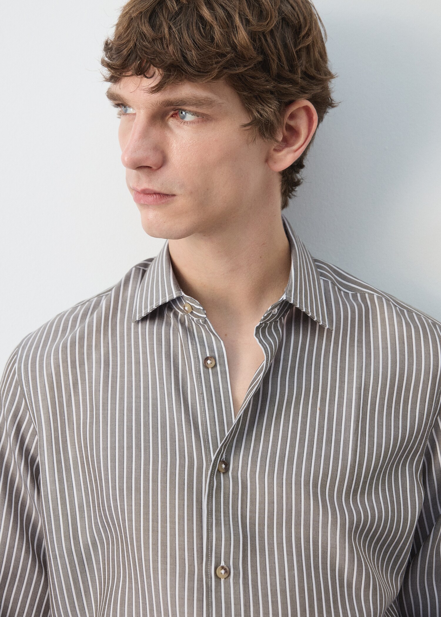 Chemise regular fit Lyocell rayures - Détail de l'article 1