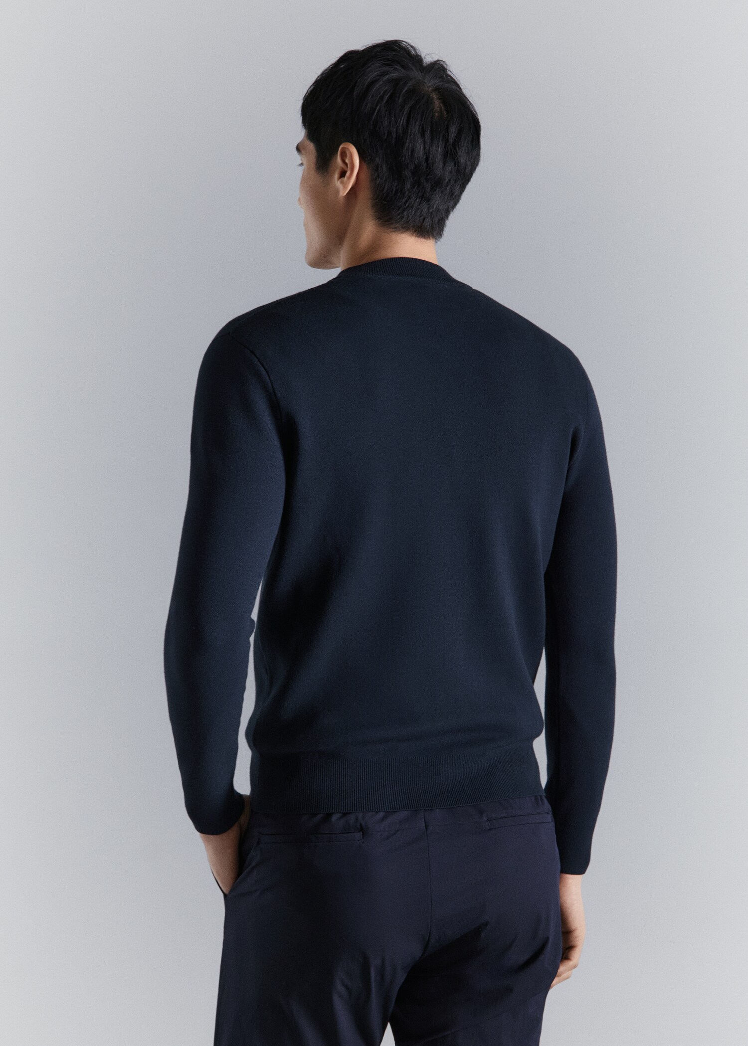 Comfort-Stretch-Strickcardigan - Rückseite des Artikels