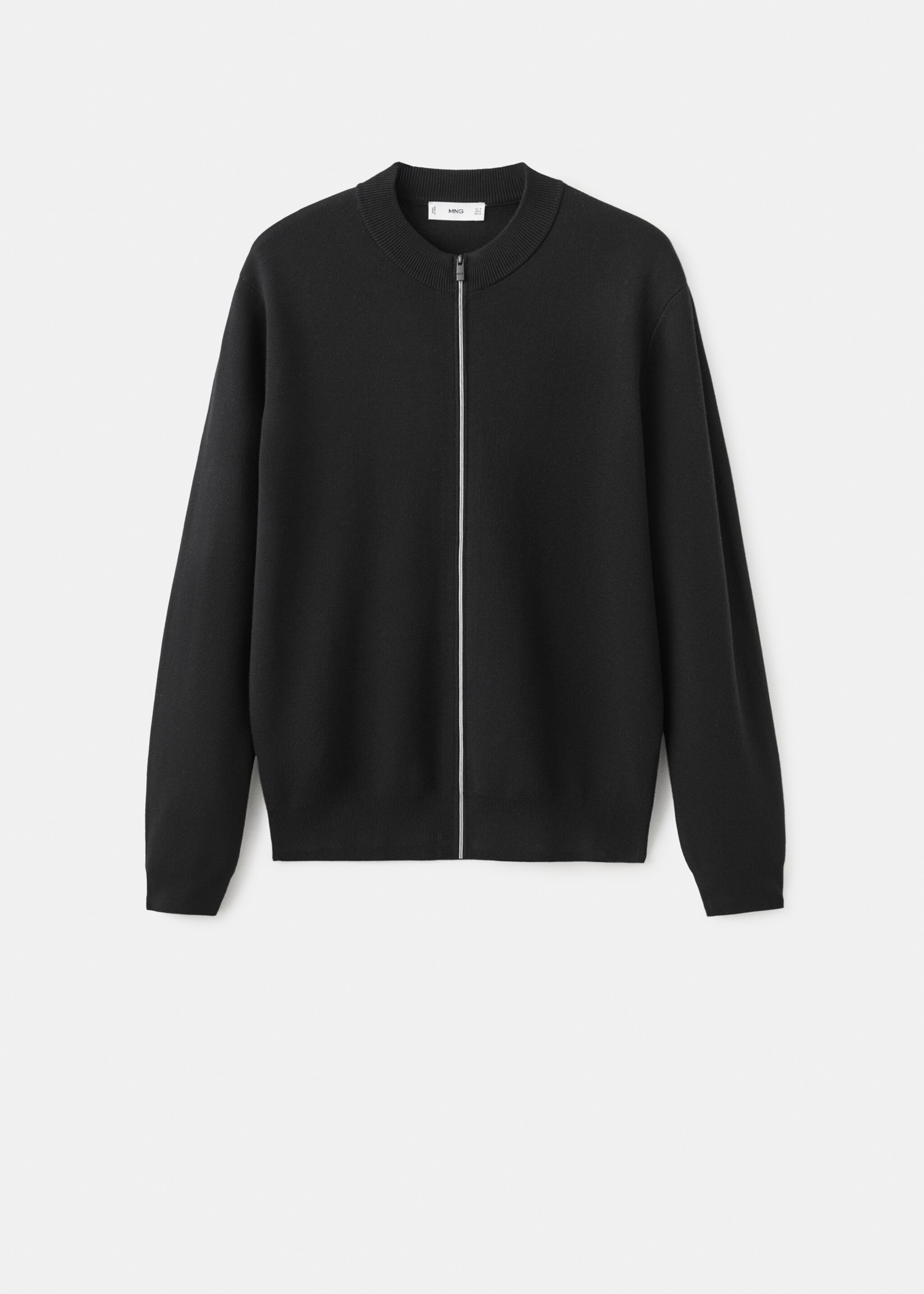 Comfort stretch knit cardigan - Article without model, Black. Ref: 27044428-00.