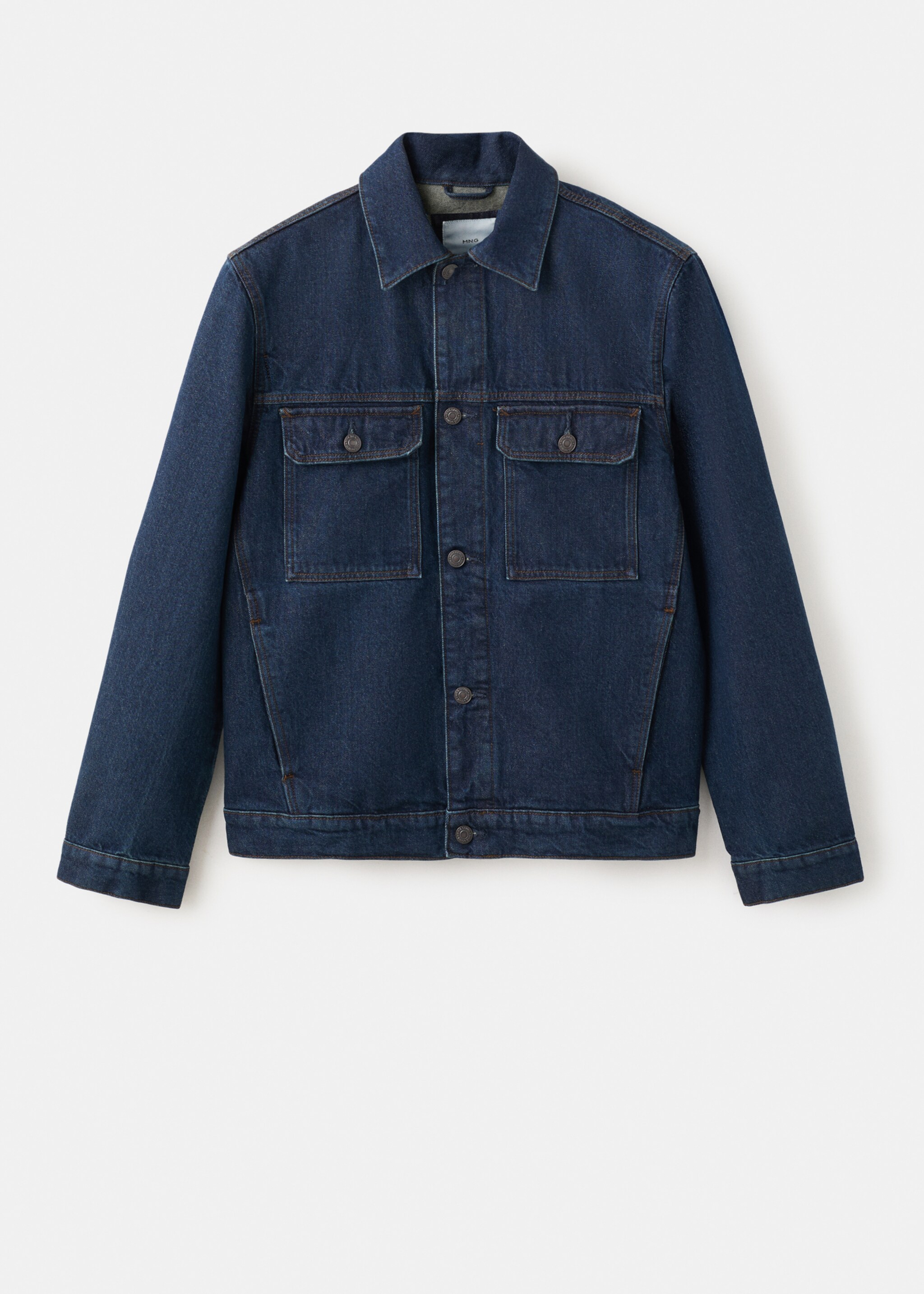 Blouson en jean 100 % coton à poches - Article sans modèle, Bleu. Ref: 27044429-00.