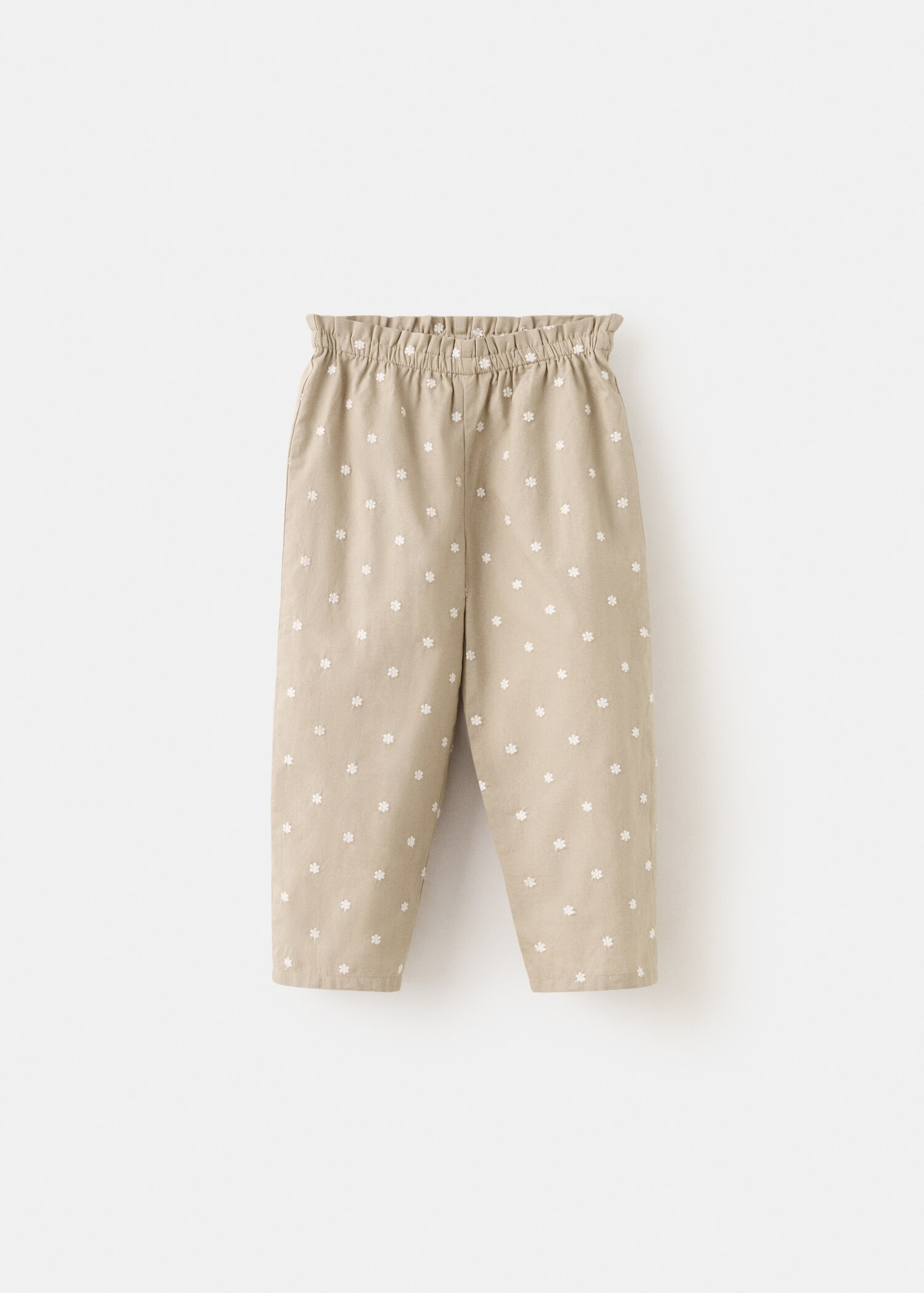 بنطلون بابر باغ مطرز بالزهور - منتج دون نموذج