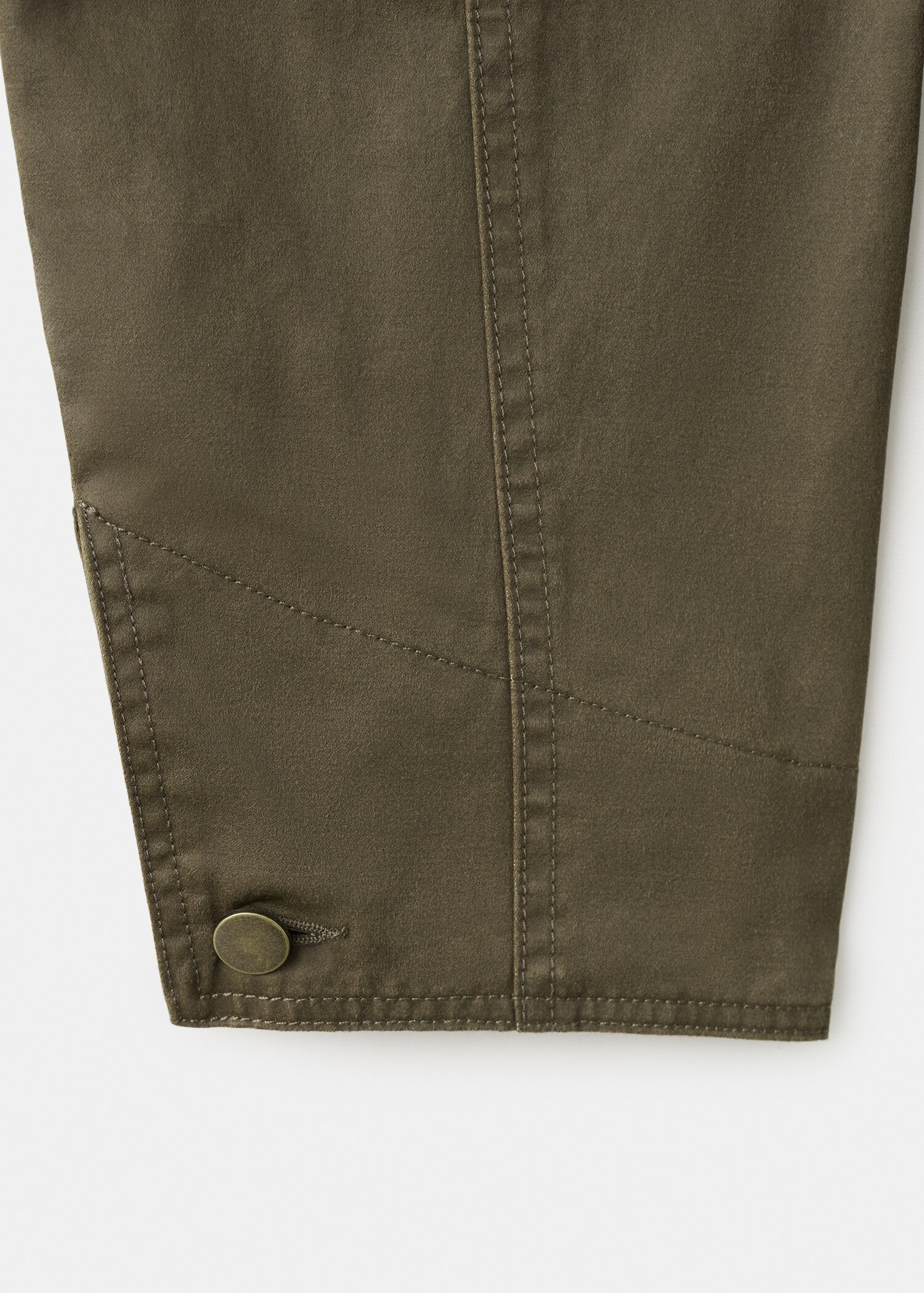 Denim parka with contrasting collar - Details of the article 0