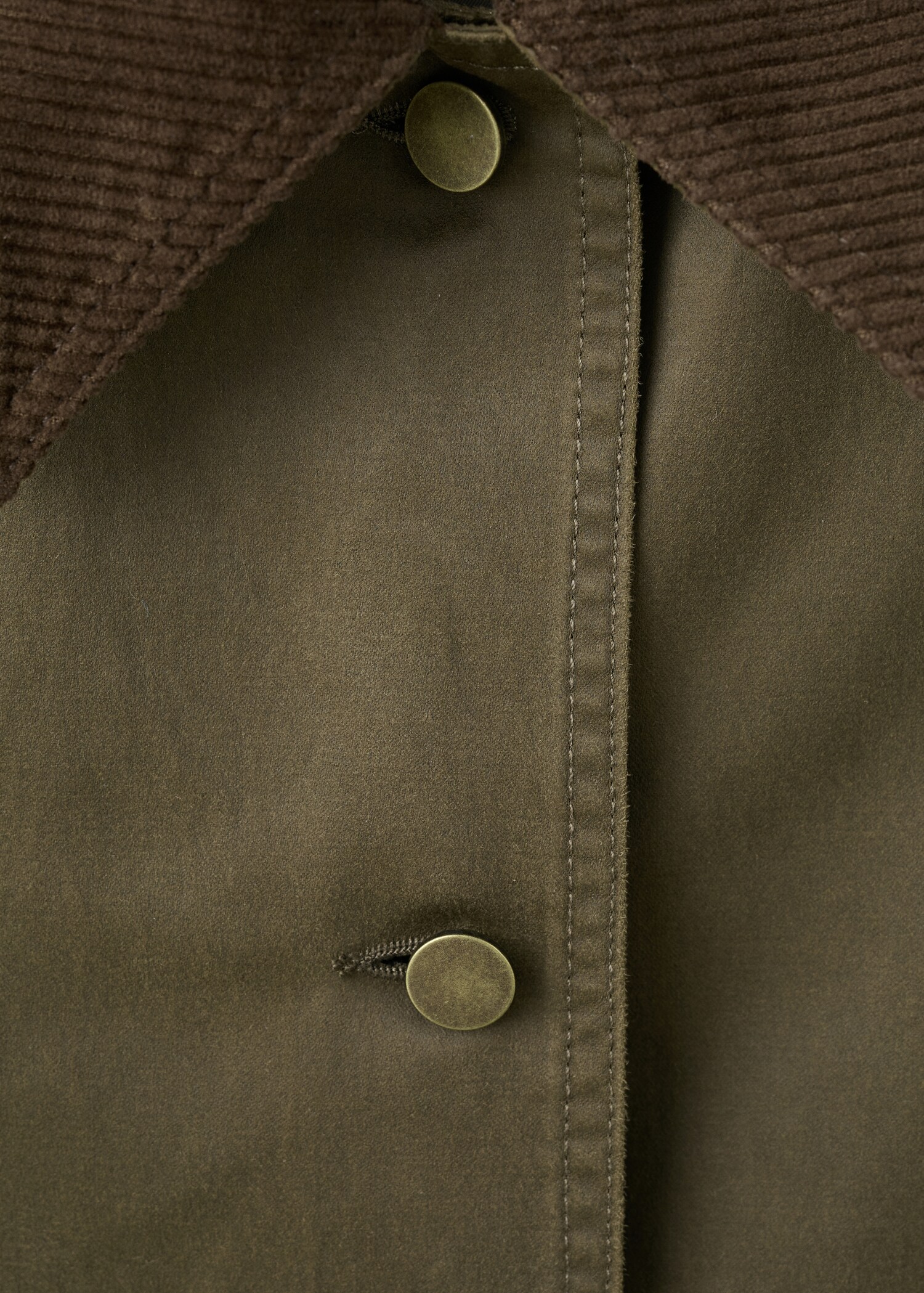 Denim parka with contrasting collar - Details of the article 8