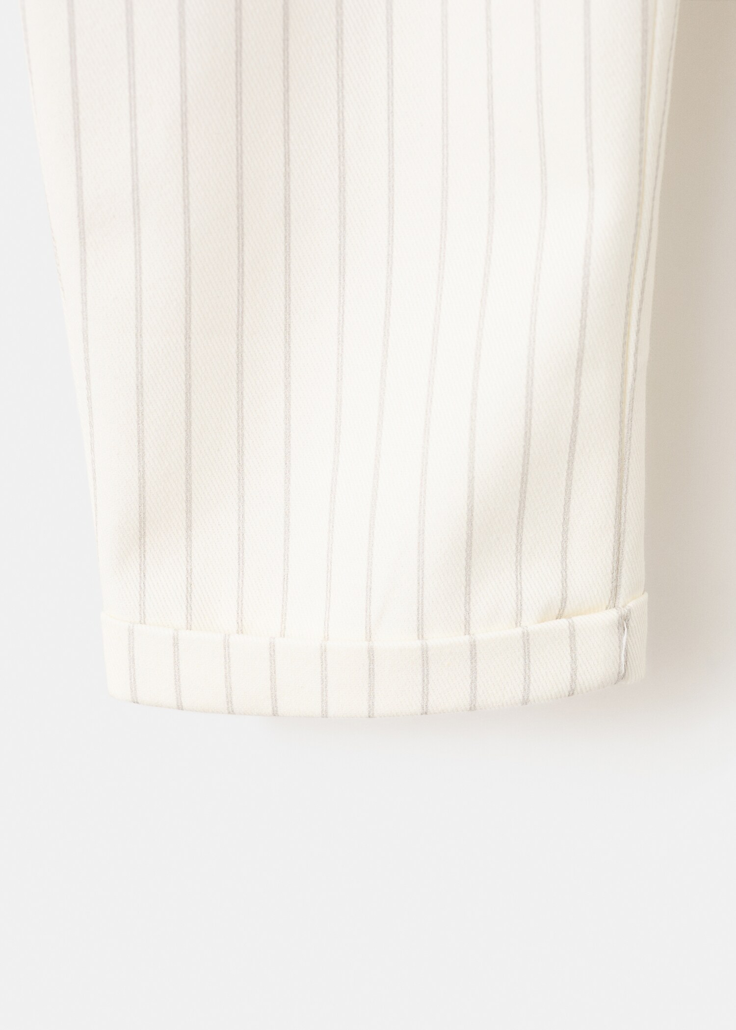 Striped cotton trousers - Details of the article 0