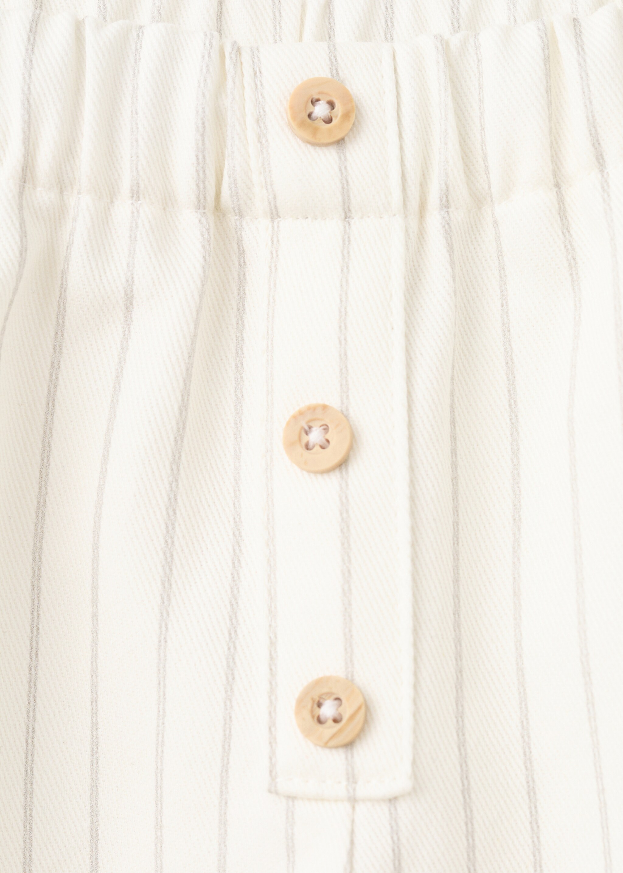 Pantalón algodón rayas - Detalle del artículo 8, Blanco roto. Ref: 27044436-00.