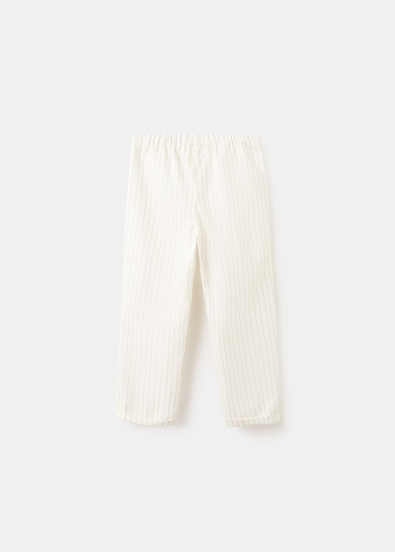 Striped cotton trousers - Reverse of the article