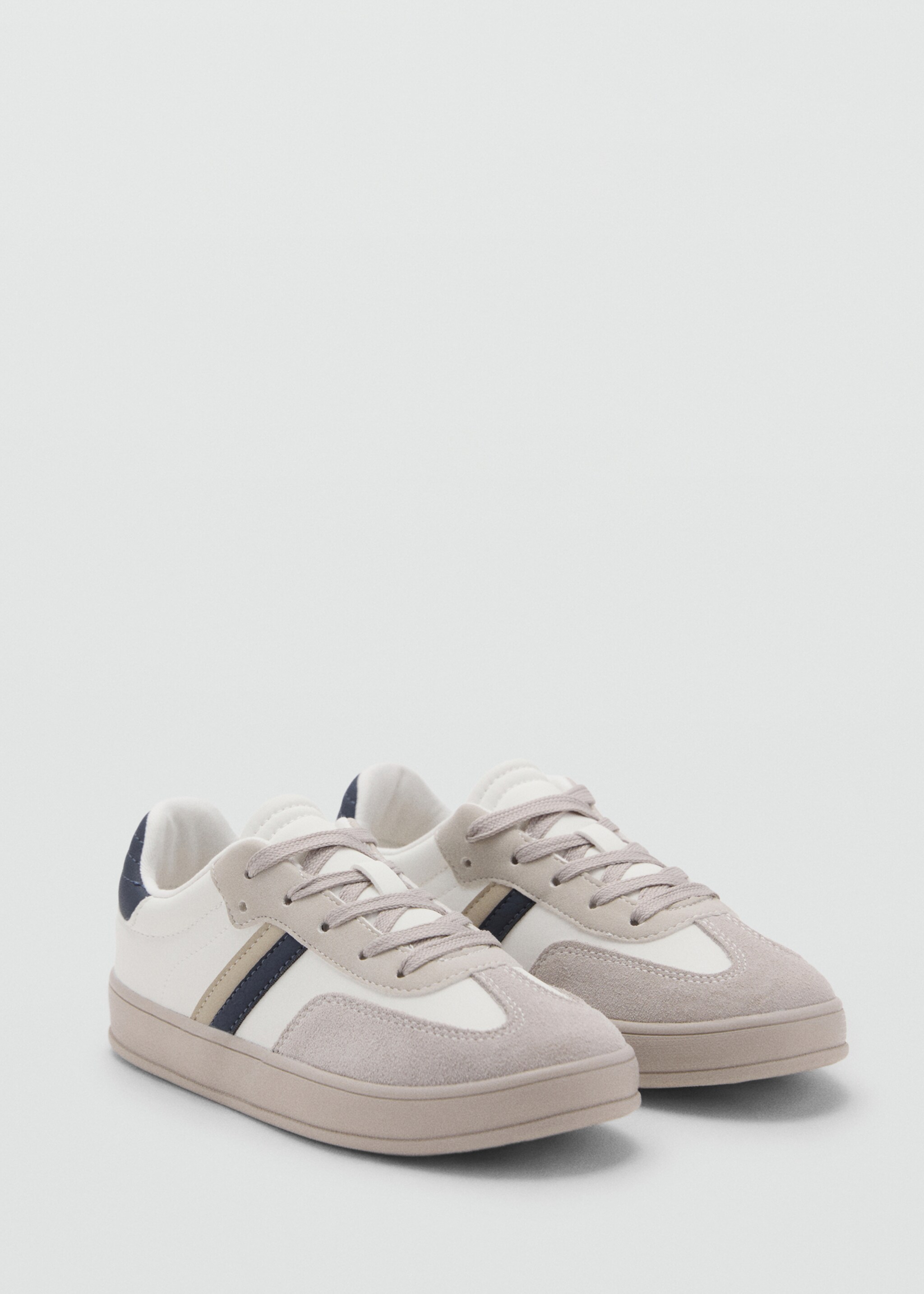 Leather mixed sneakers - Medium plane, Off White. Ref: 27044437-00.