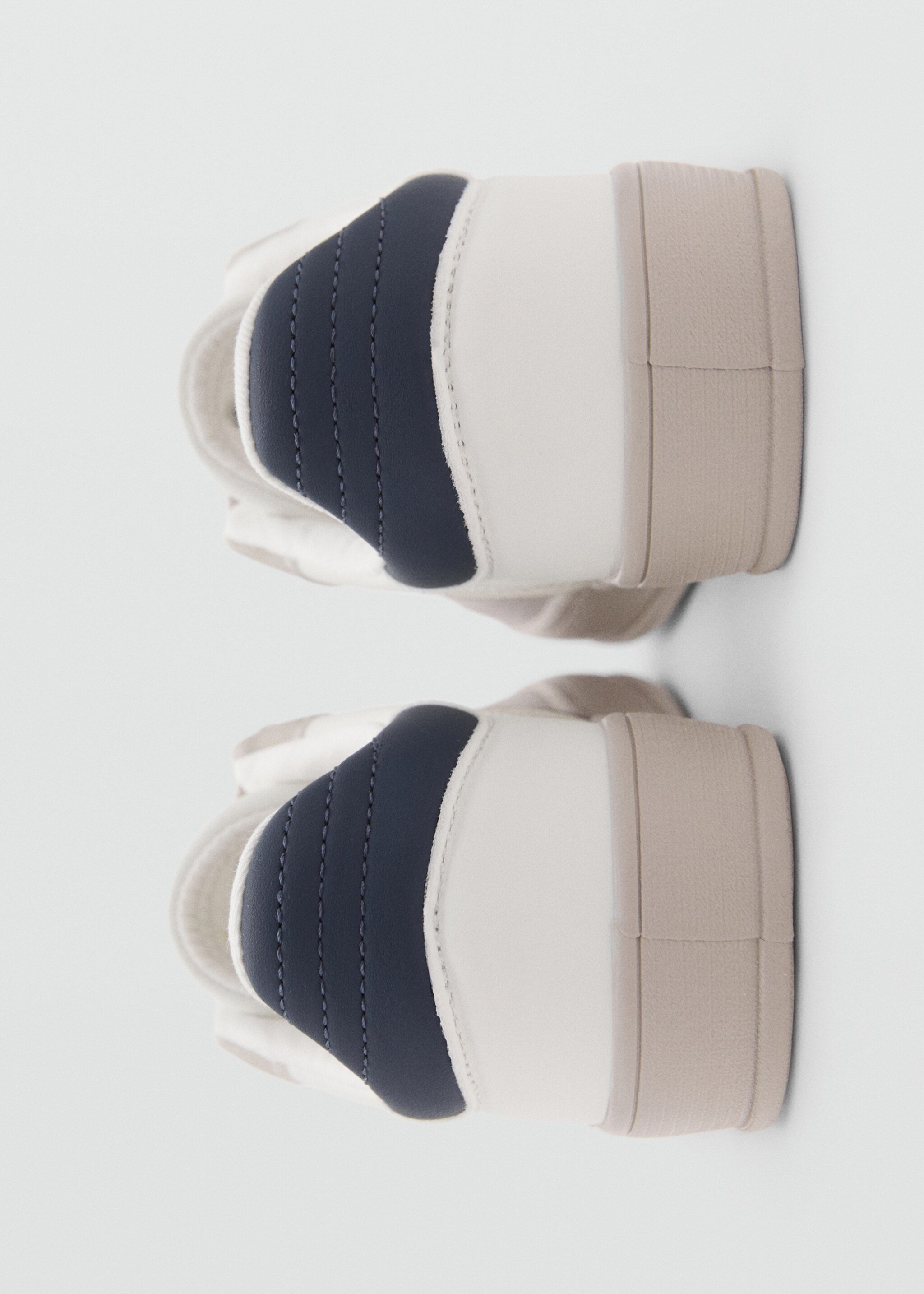 Leather mixed sneakers - Details of the article 1, Off White. Ref: 27044437-00.