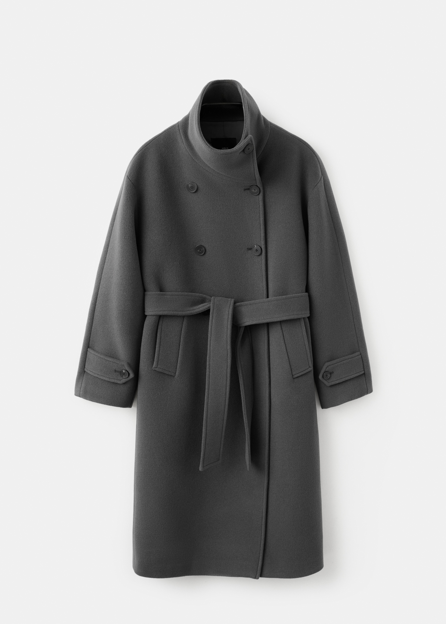 Woollen Coat With Belt