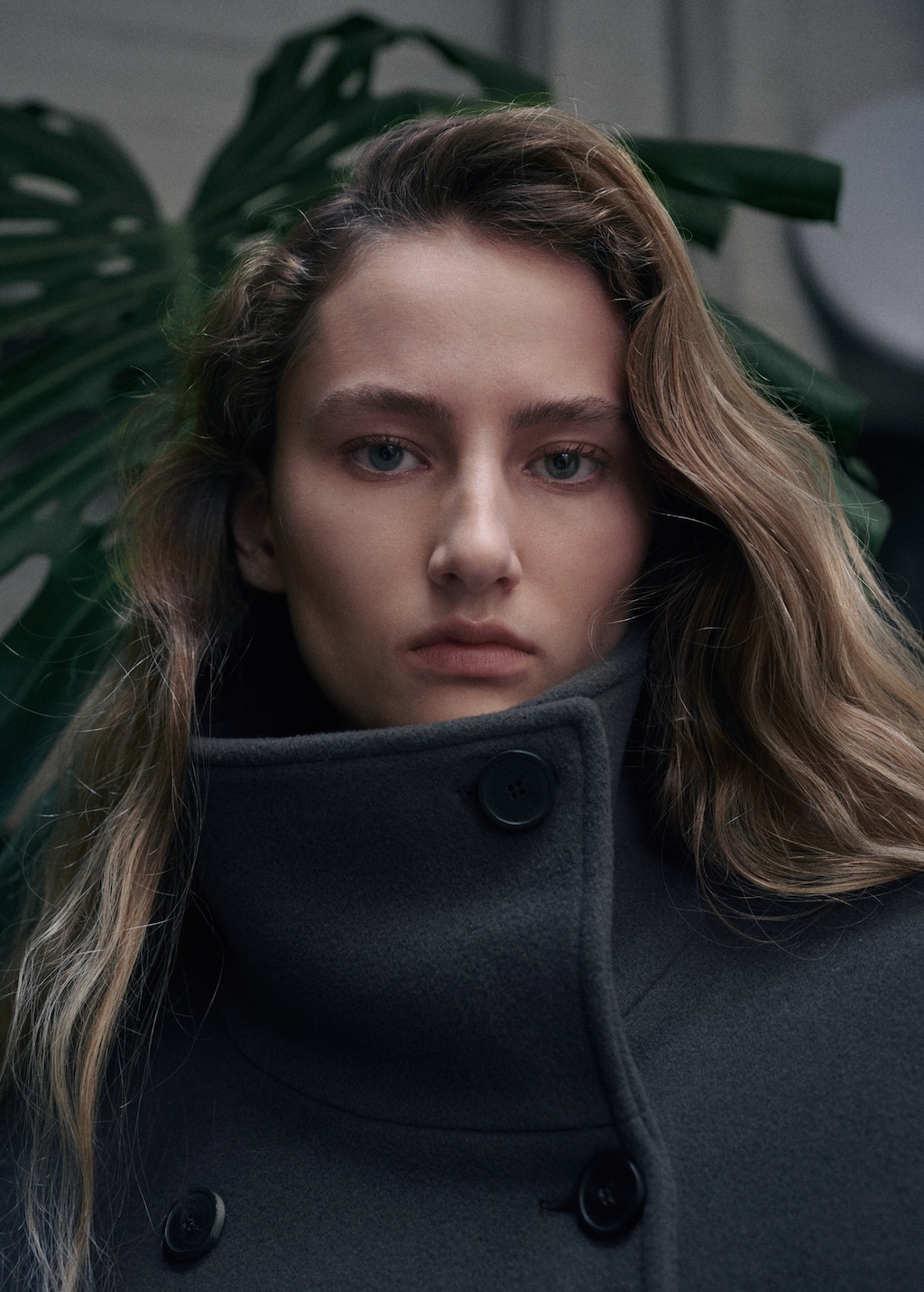 Woollen coat with belt