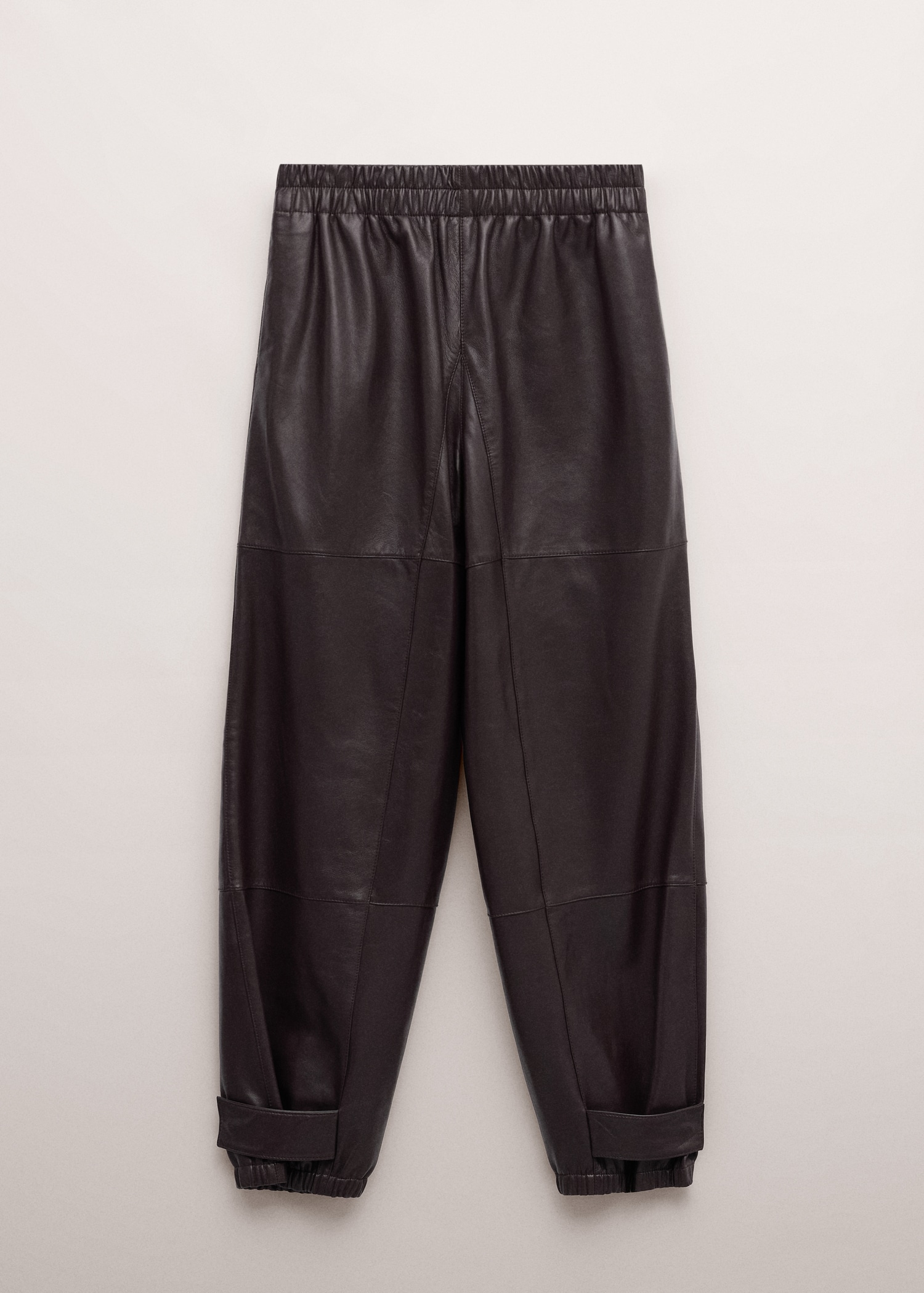 Pantalón 100% piel bajo abotonado - Artículo sin modelo